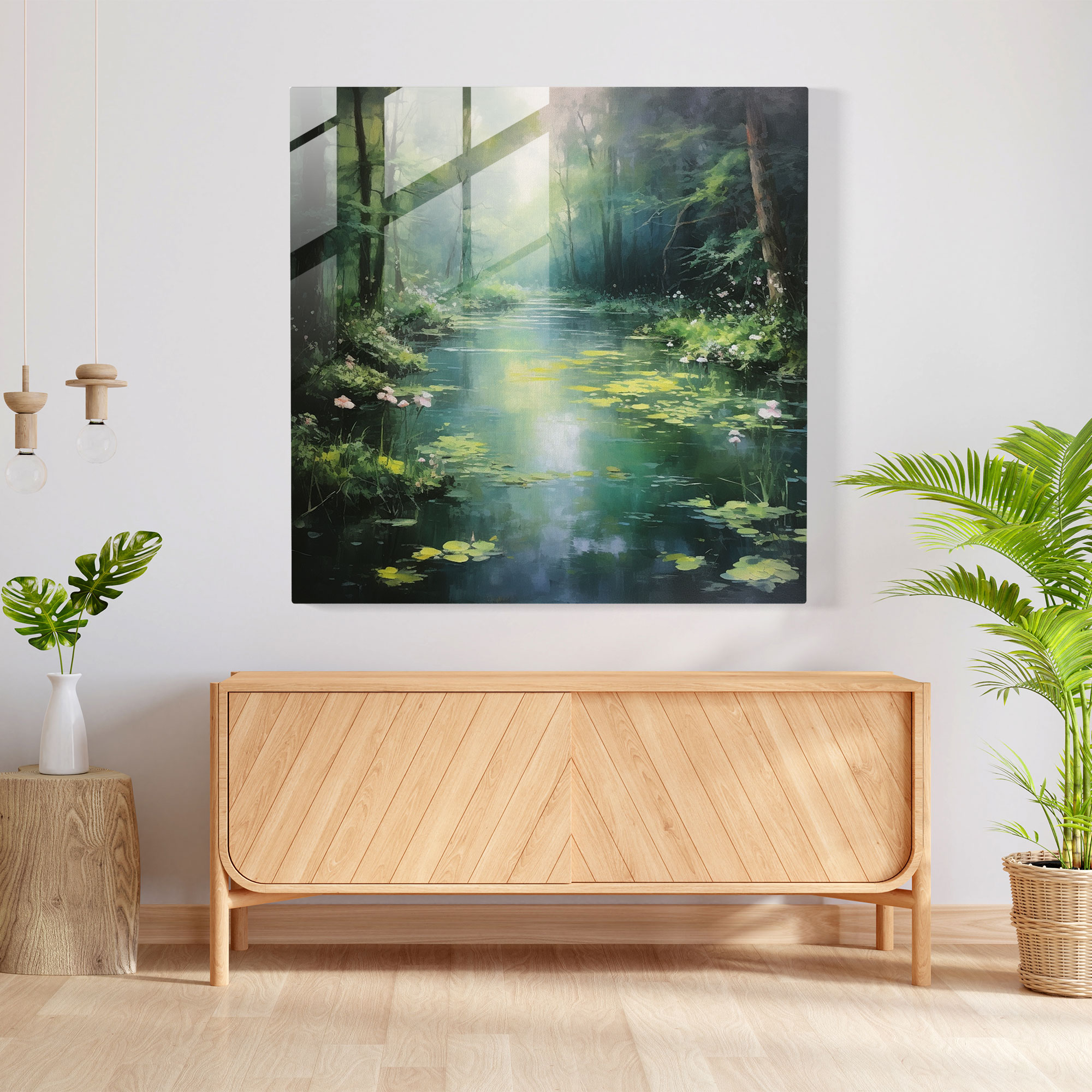 Moss Home Decoration - Moss, Wall Decoration, Ethereal Beauty, Mossy Pond
