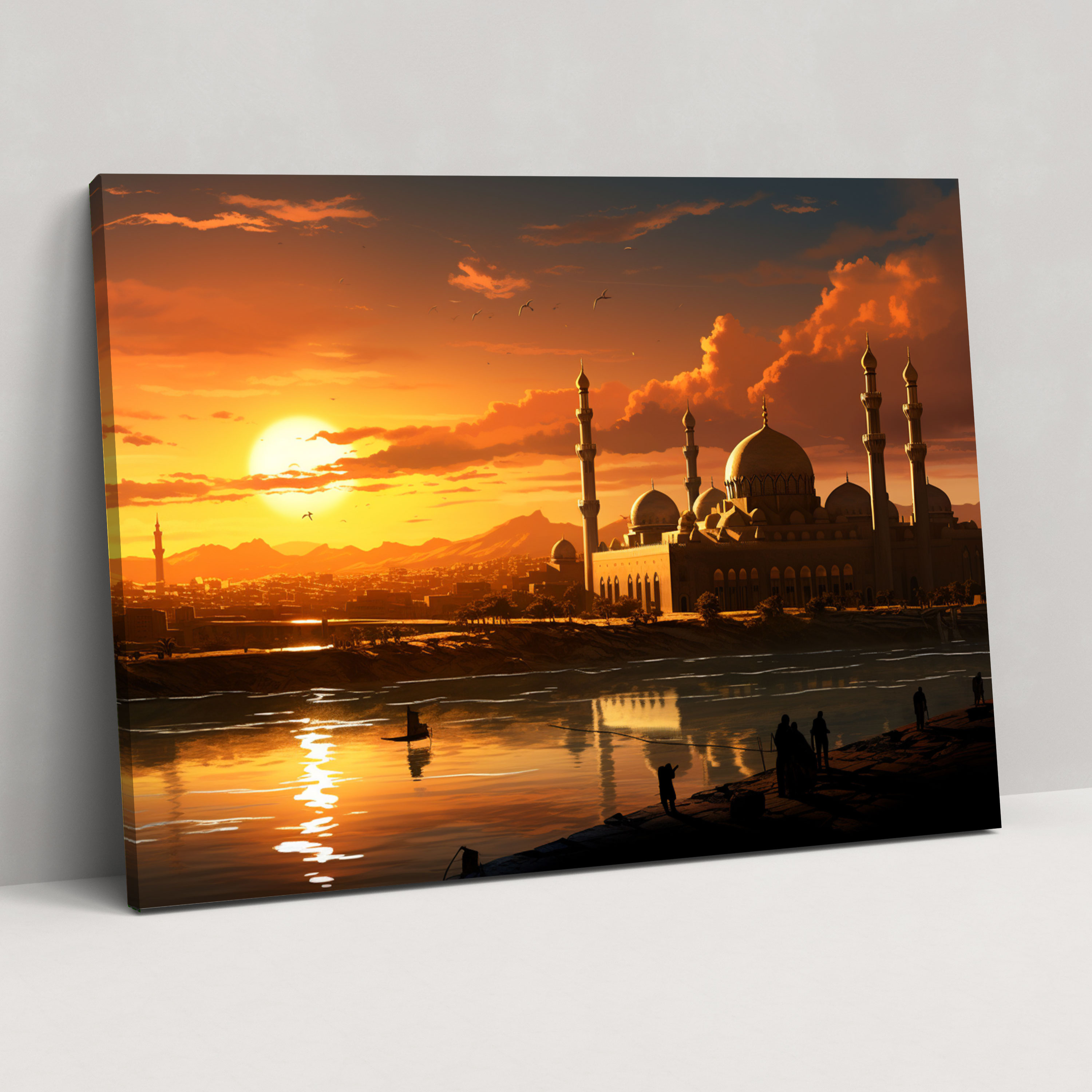 Islamic Calligraphy Canvas Print - Mosque, Serene, Canvas, Canvas Wall Art