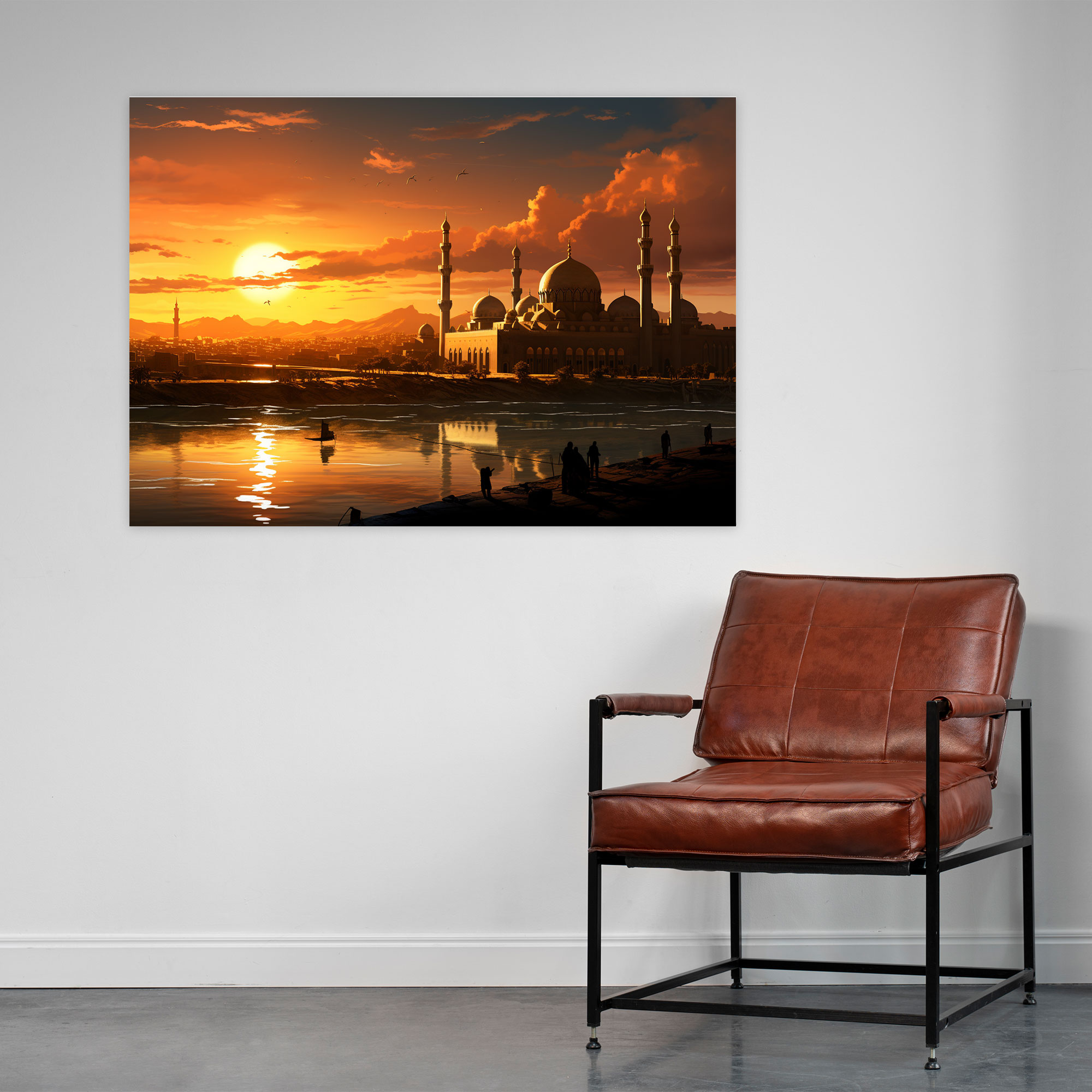 Islamic Calligraphy Canvas Print - Mosque, Serene, Canvas, Canvas Wall Art