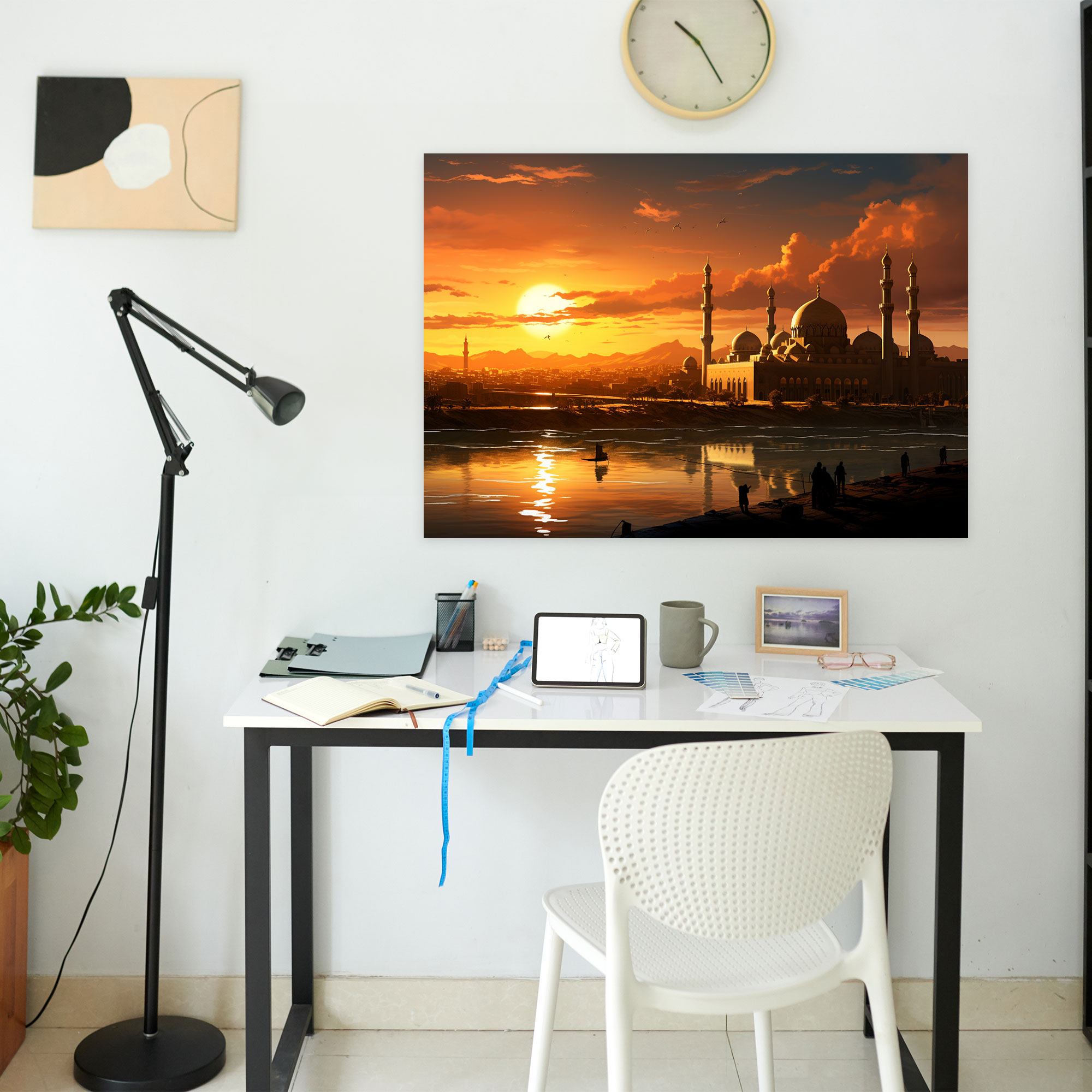 Islamic Calligraphy Canvas Print - Mosque, Serene, Canvas, Canvas Wall Art
