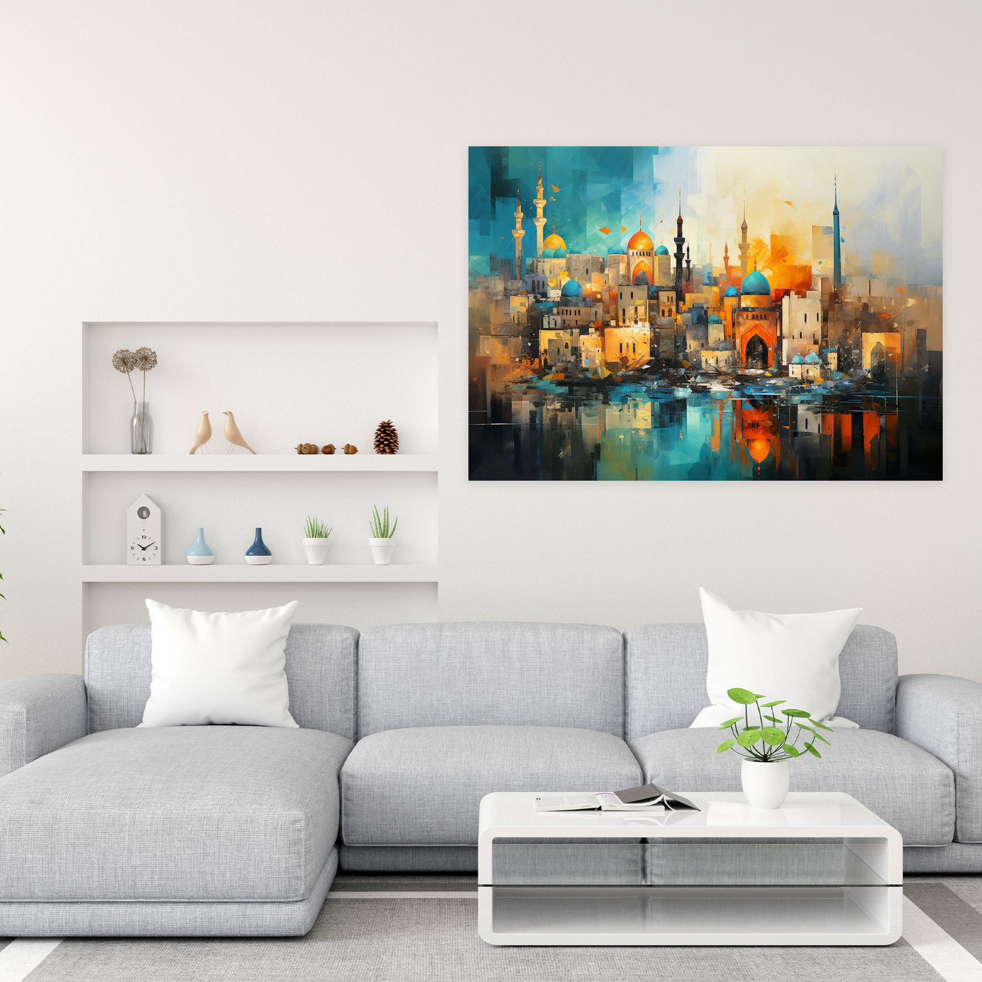 Contemporary Mosque Wall Art - Mosque, Mosque, Contemporary, Painting