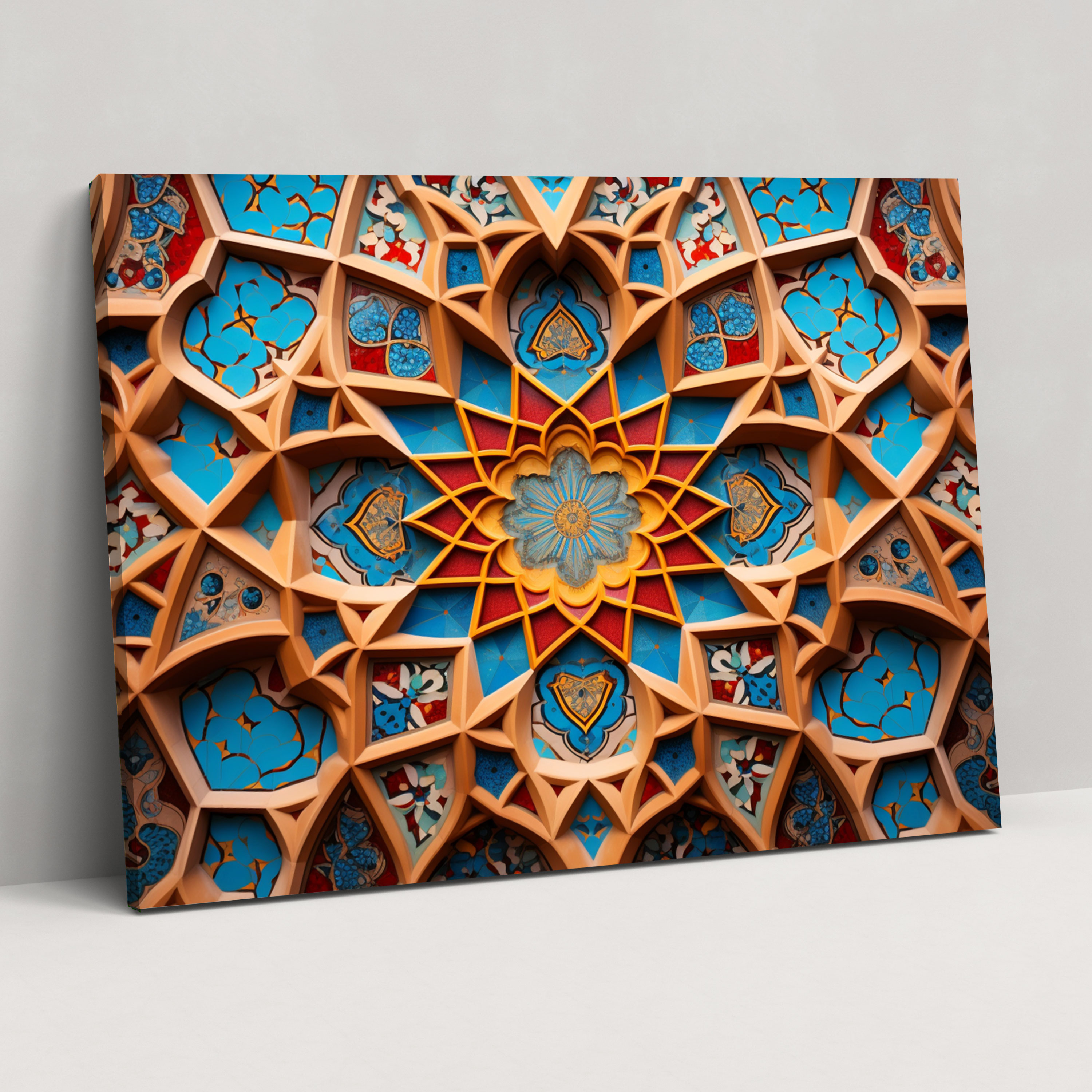 Geometrik Cami Duvar Sanatı - Duvar Dekorasyonu Ev Dekorasyonu Duvar Sanatı