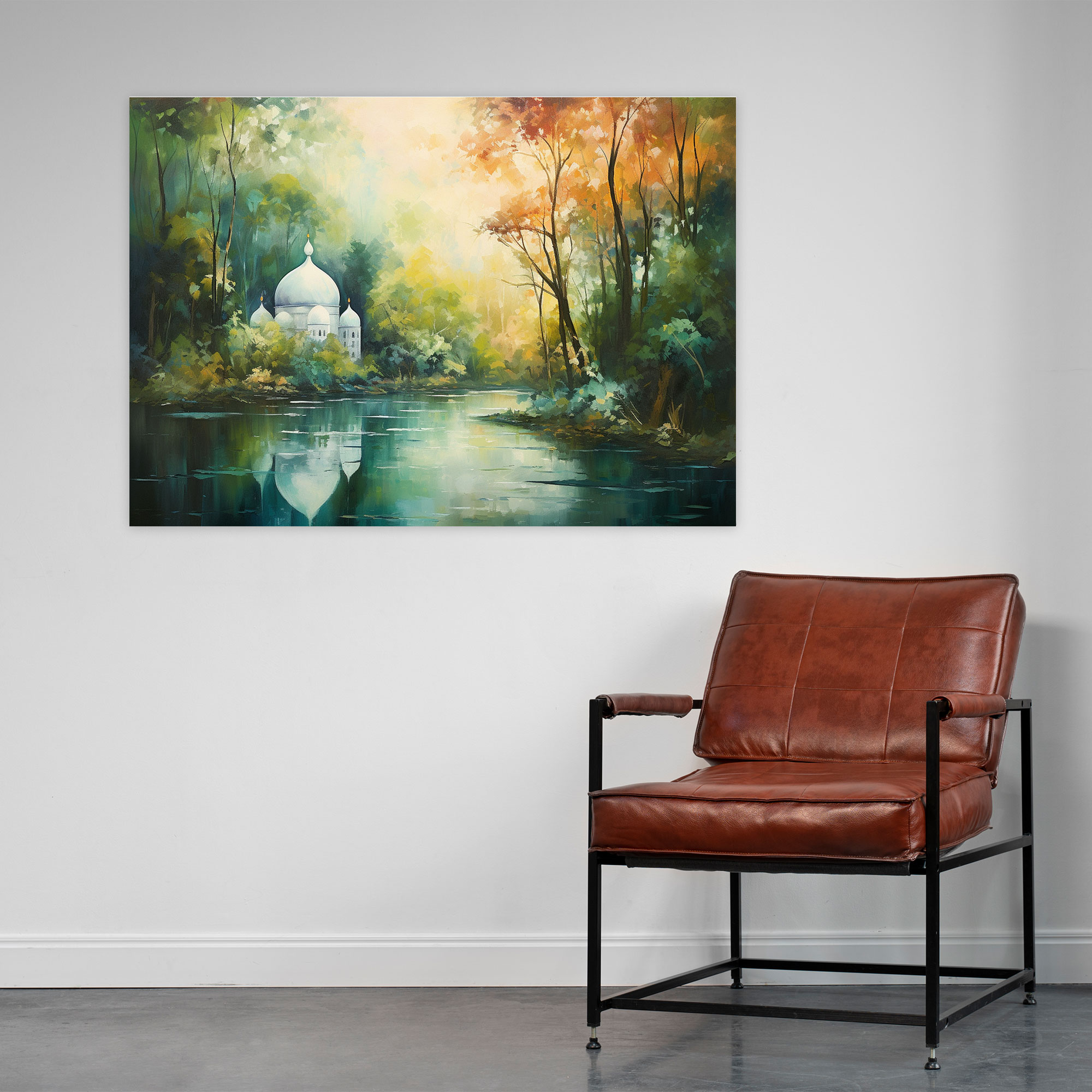 Harmony Of Nature Wall Art - Mosque, Wall Decoration, Serene Atmosphere, Wall Art