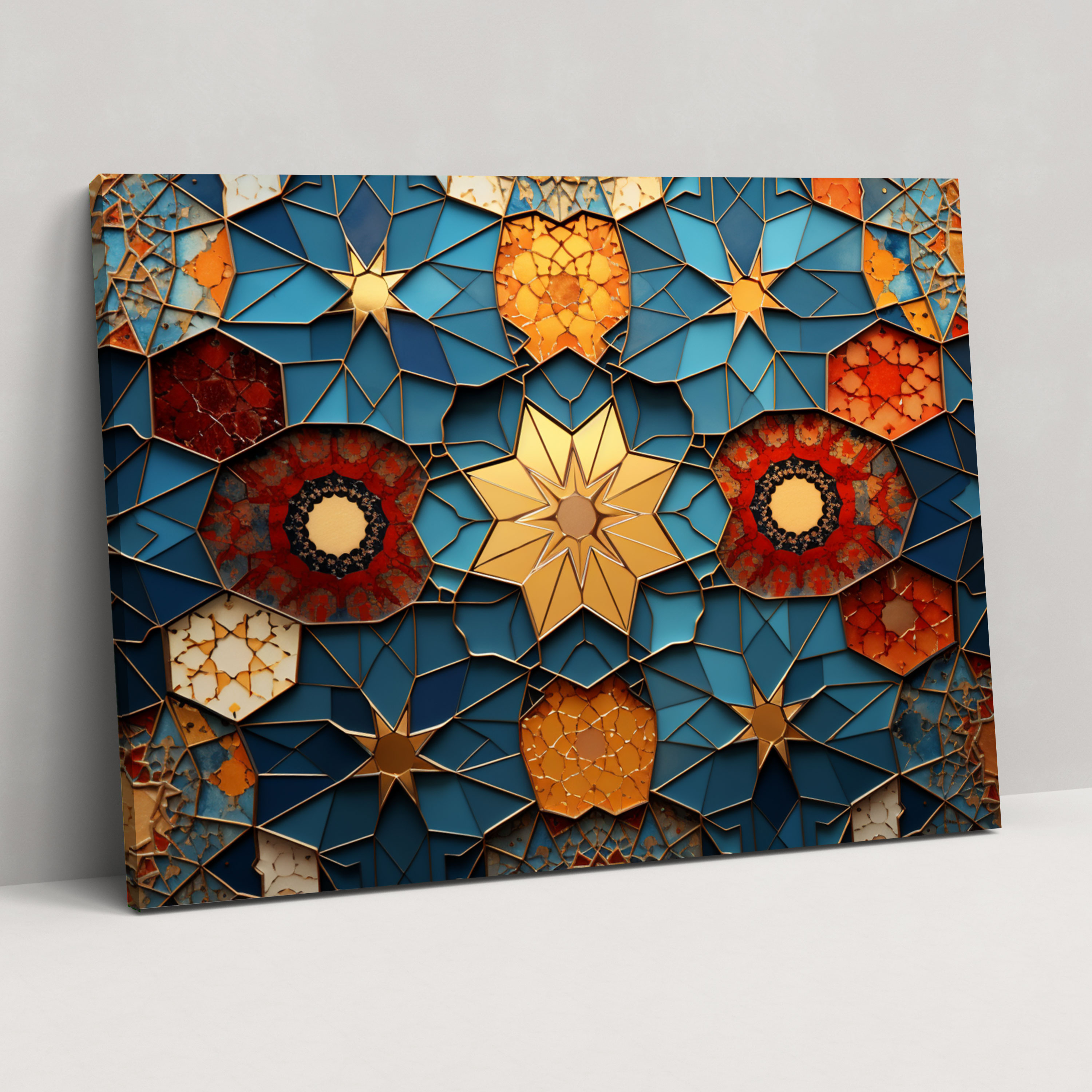 Mosaic Inspired Mosque Wall Art - Mosque, Mosque, Wall Art, Wall Decoration