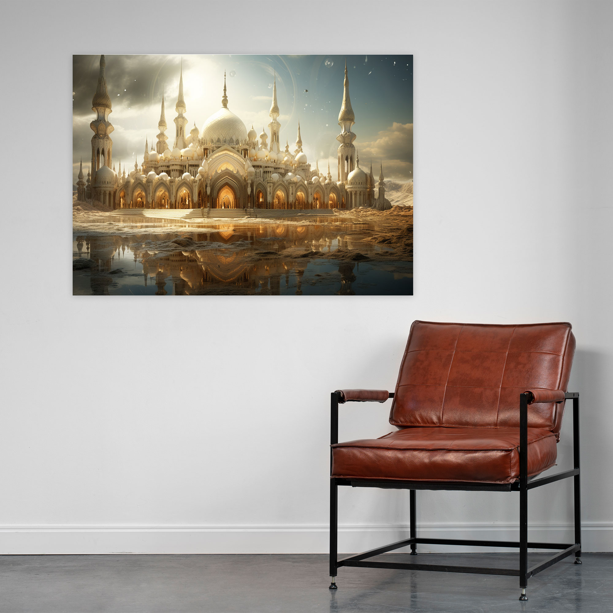 Fantasy Mosque Canvas Print - Mosque, Captivating, Wall Art, Canvas Print