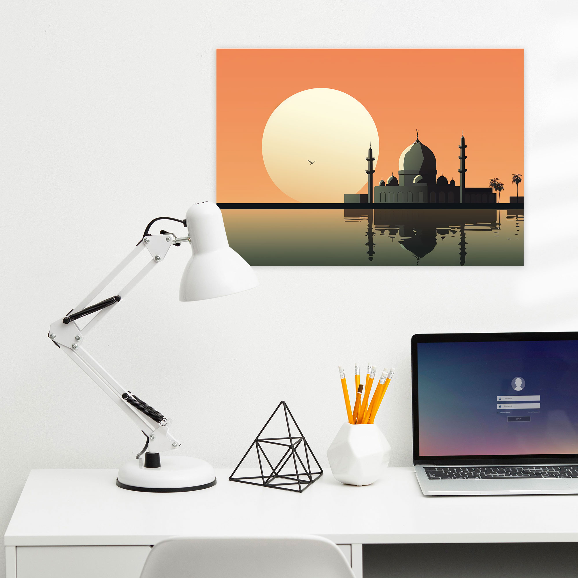 Minimalist Cami Duvar Sanatı - Cami Duvar Dekorasyonu Ev Dekorasyonu Şık