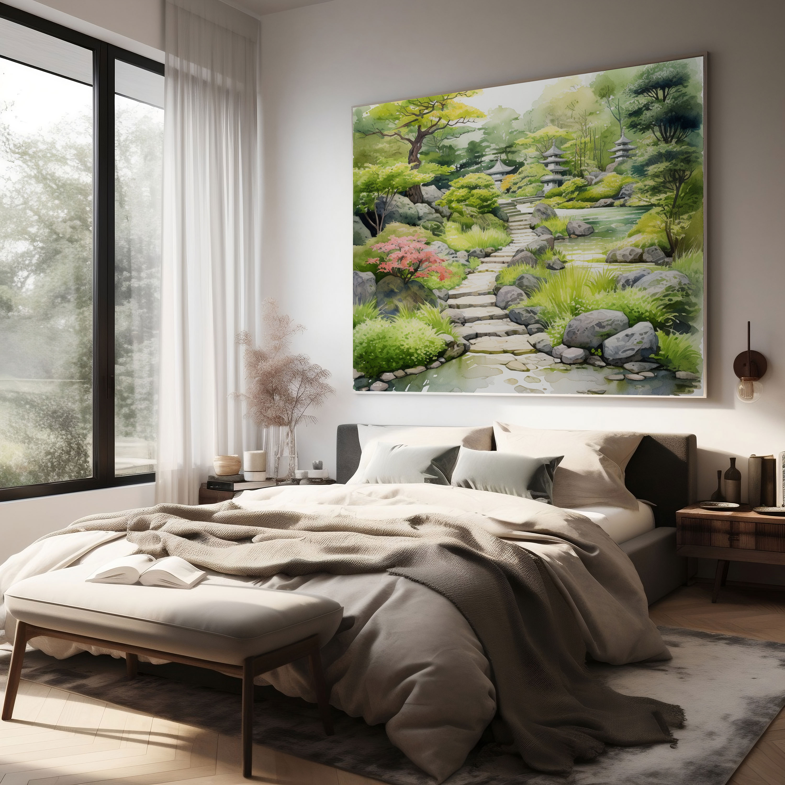 Moss Garden Wall Art - Moss, Canvas Wall Art, Wall Art, Moss