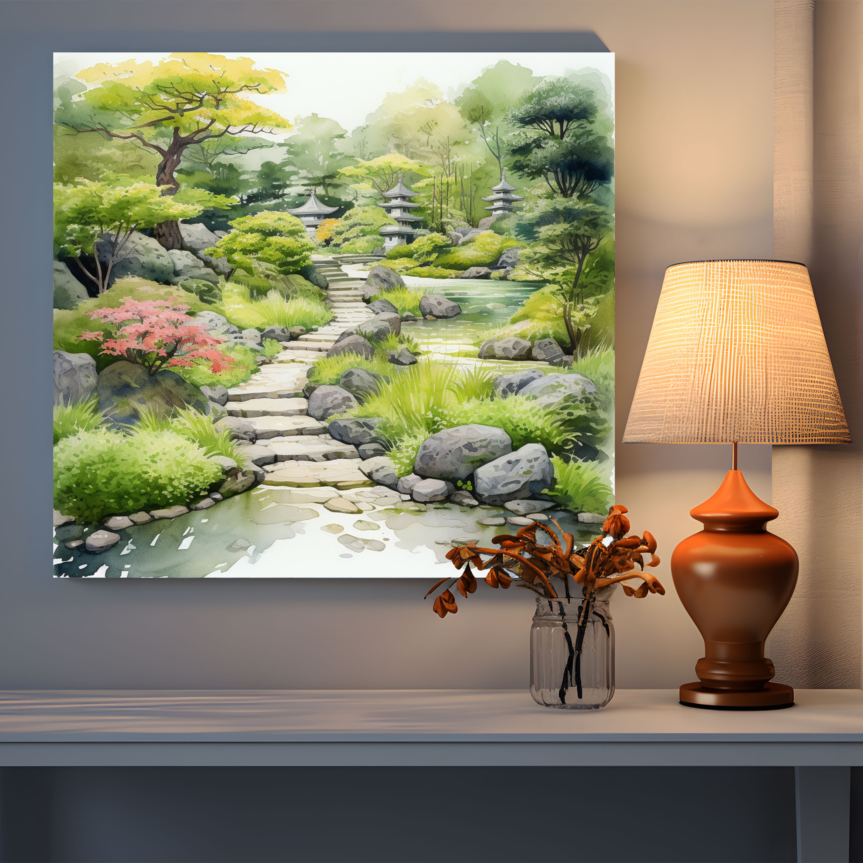 Moss Garden Wall Art - Moss, Canvas Wall Art, Wall Art, Moss