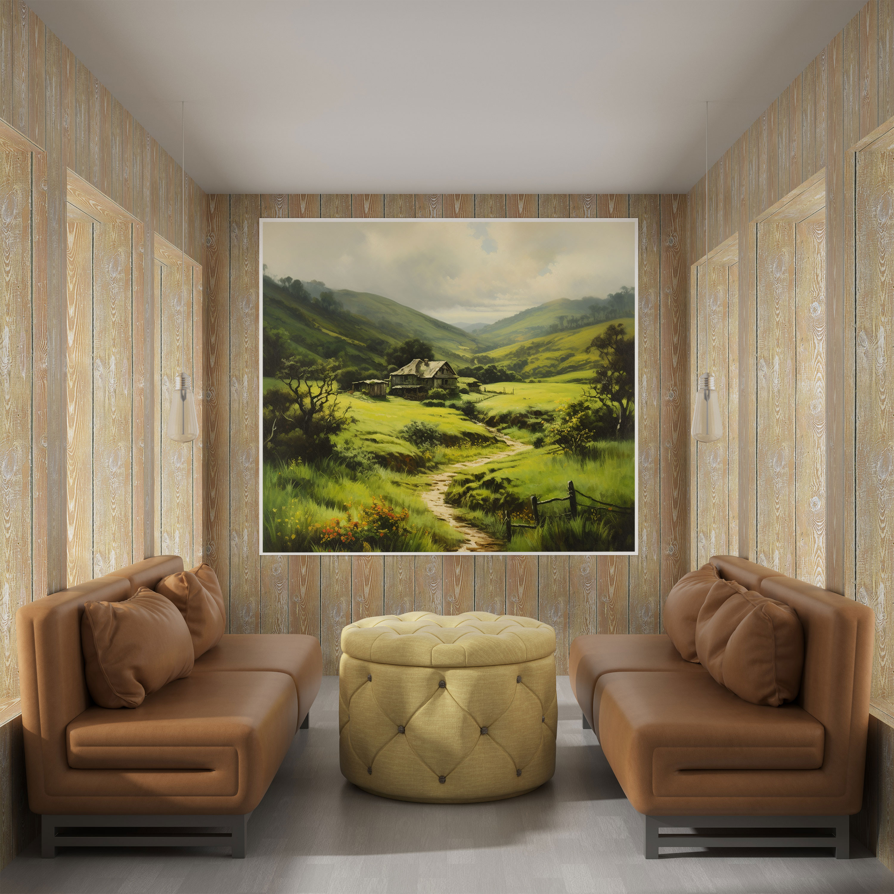 Mossy Countryside Canvas Print - Moss, Home Decoration, Wall Art, Canvas Wall Art