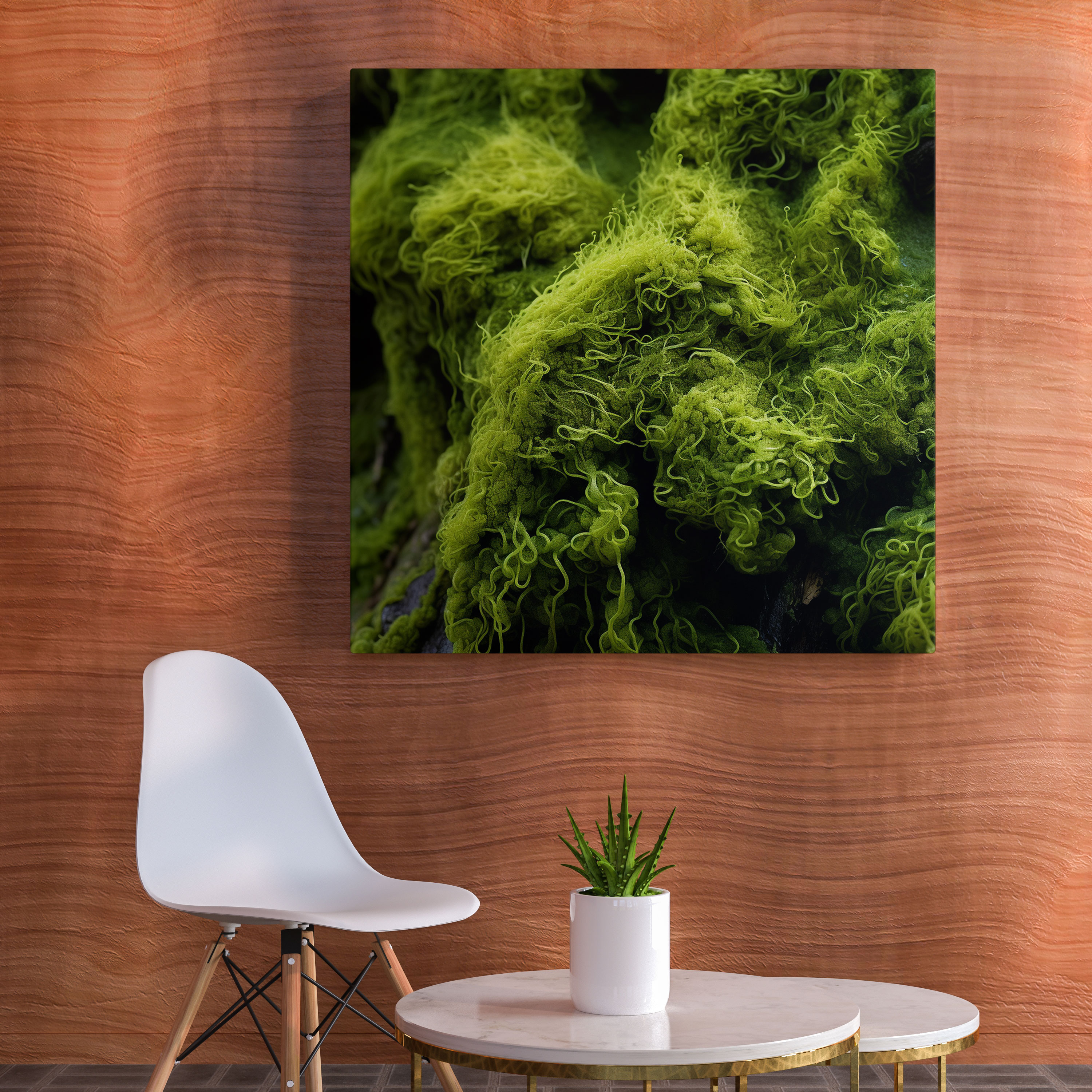 Vibrant Green Moss Canvas Print - Moss, Moss, Home Decoration, Canvas