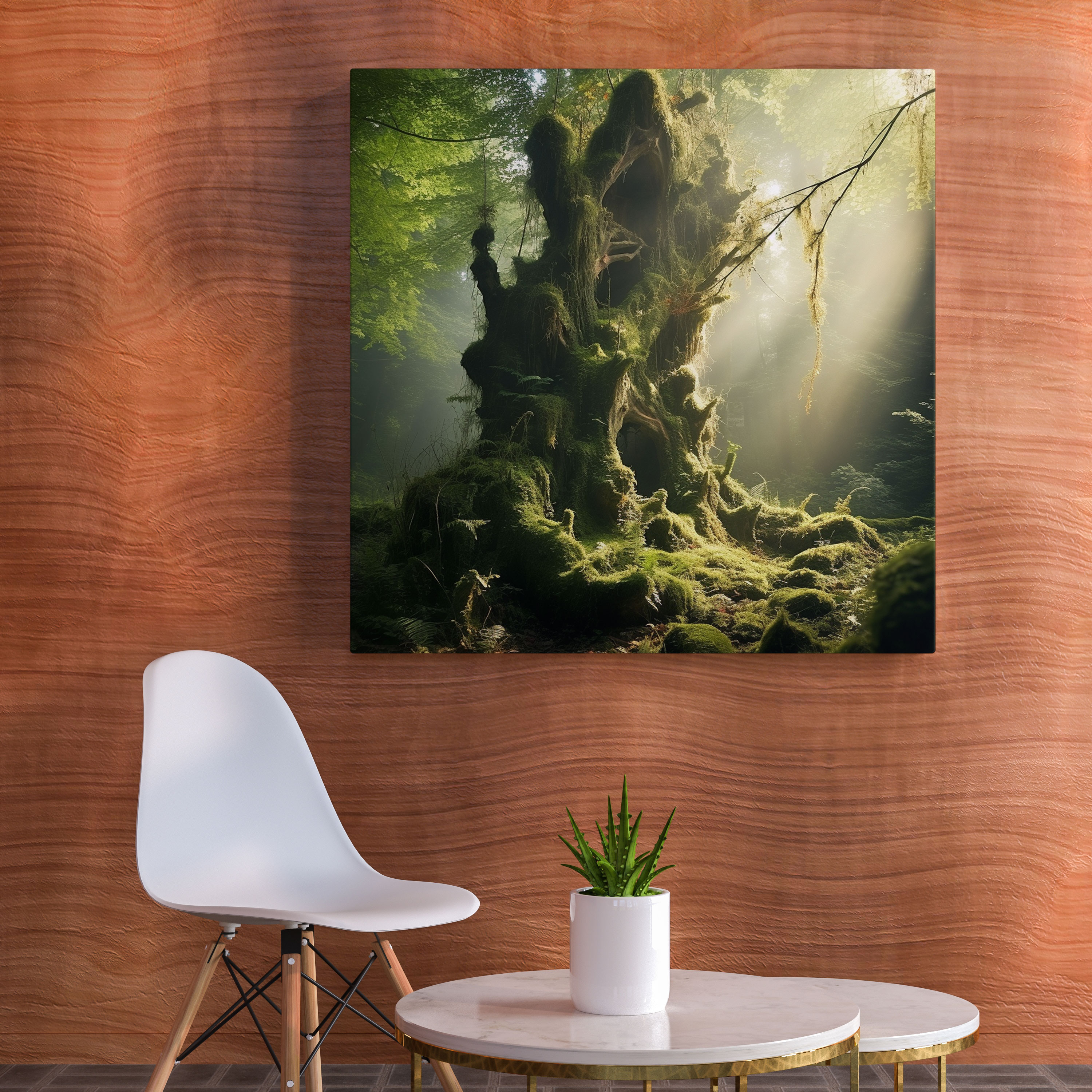 Whimsical Moss Canvas Print - Moss, Wall Decoration, Magical Woodland, Moss