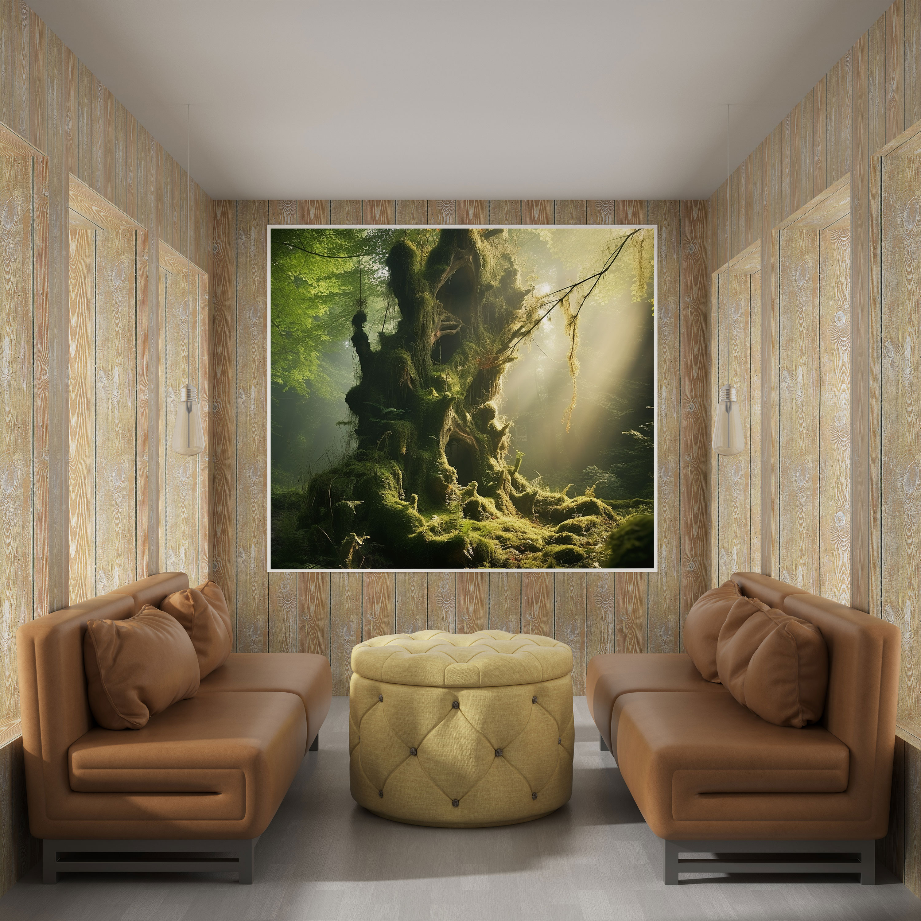 Whimsical Moss Canvas Print - Moss, Wall Decoration, Magical Woodland, Moss