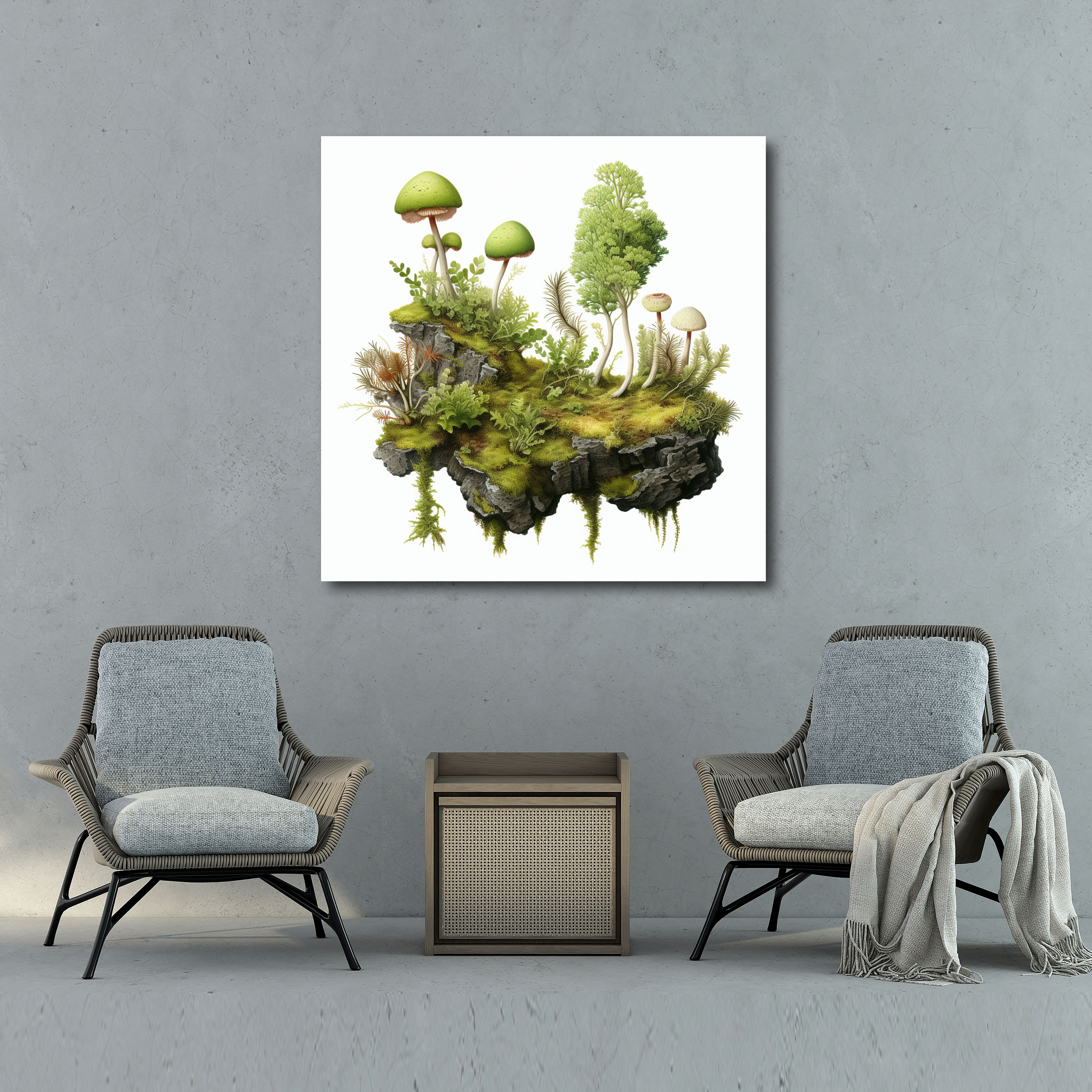 Moss Canvas Print - Botanical Illustration Wall Art - Moss, Canvas Wall Art, Moss Wall Art, Realistic Botanical Illustration