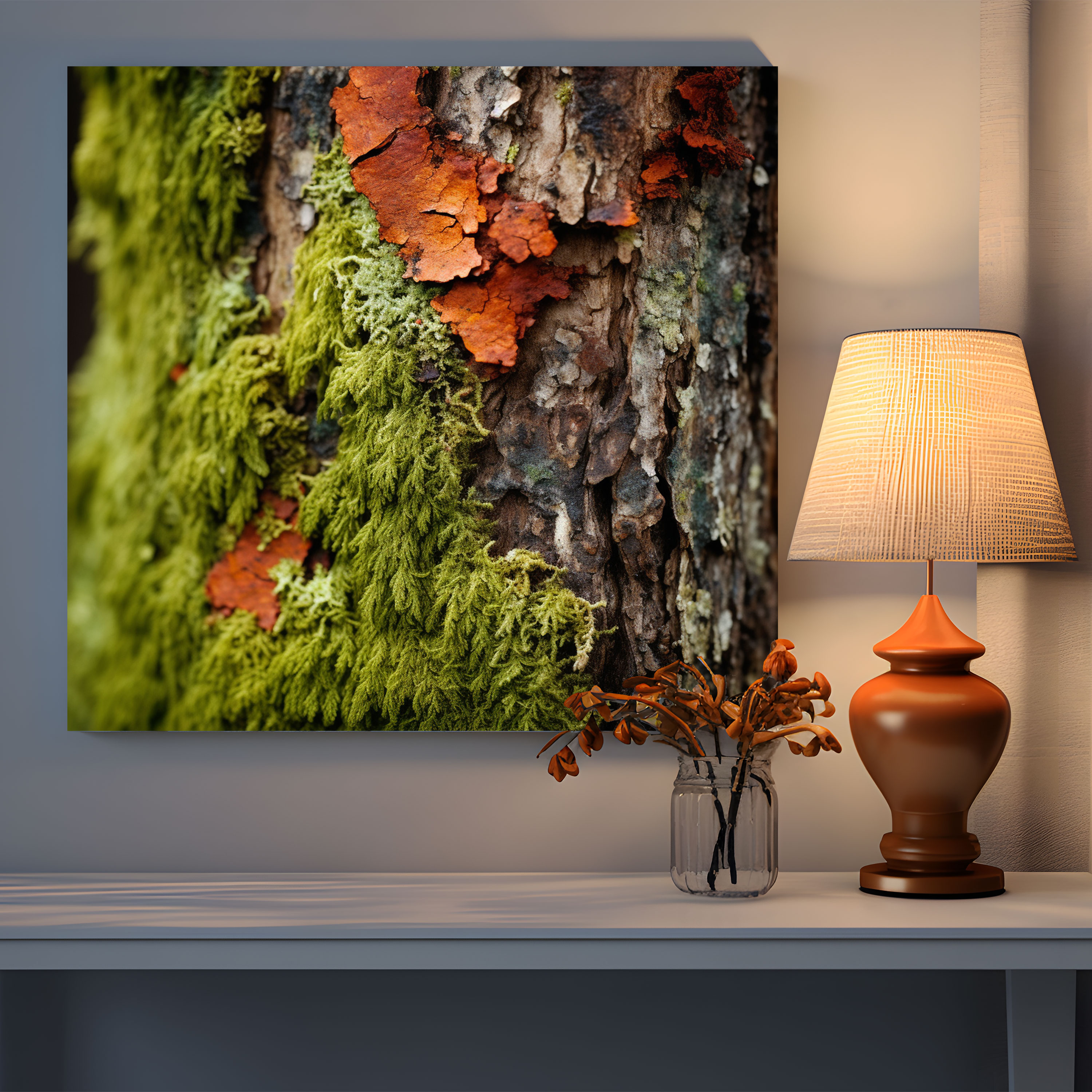 Moss Patterns Wall Art - Moss, Wall Decoration, Canvas Print, Nature Patterns
