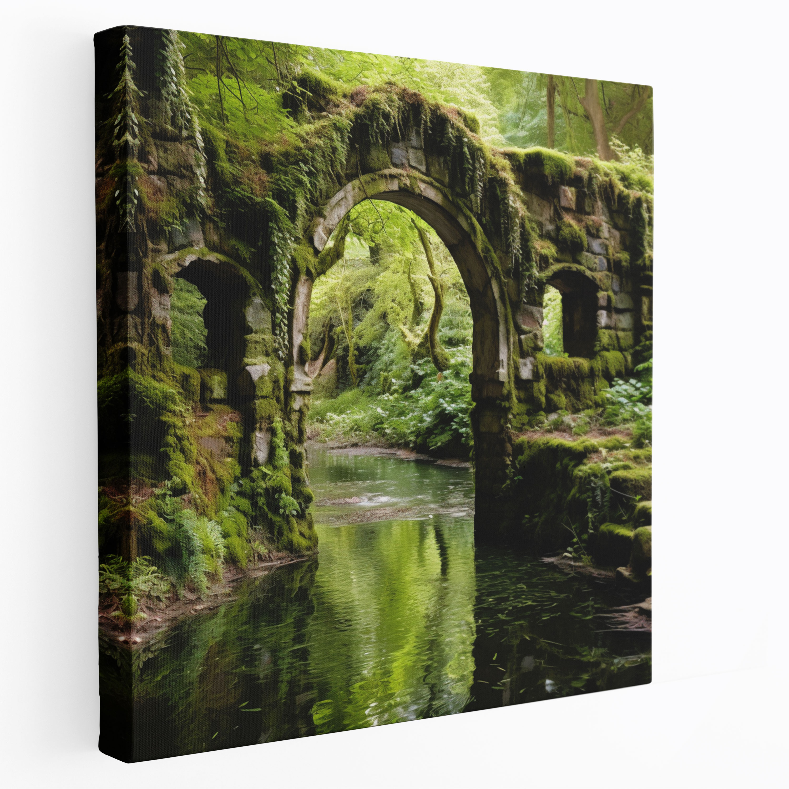 Mossy Stone Arch Wall Art - Moss, Stone Arch, Home Decoration, Oasis