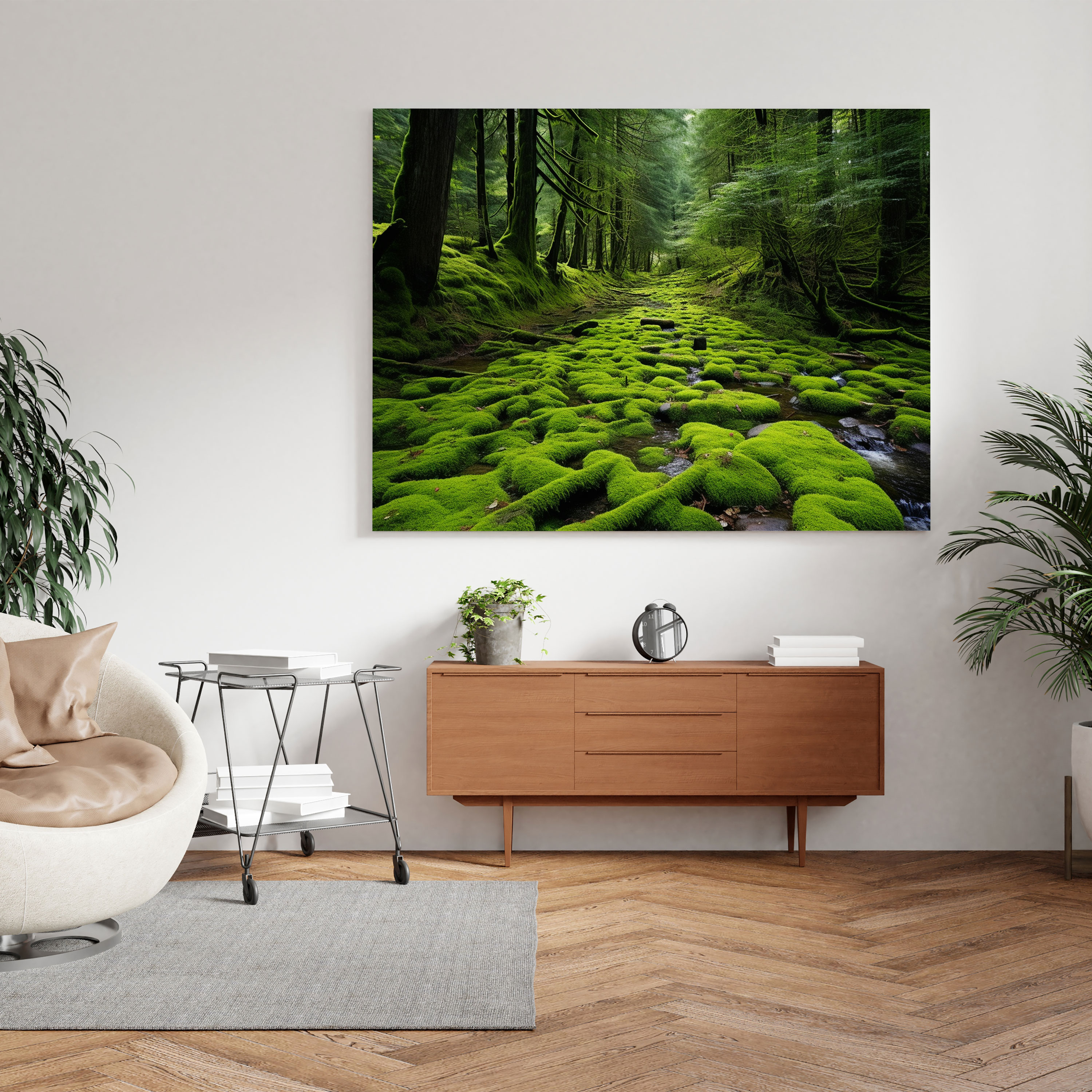 Mesmerizing Moss Carpet Wall Decoration - Moss, Moss, Forest, Wall Decoration
