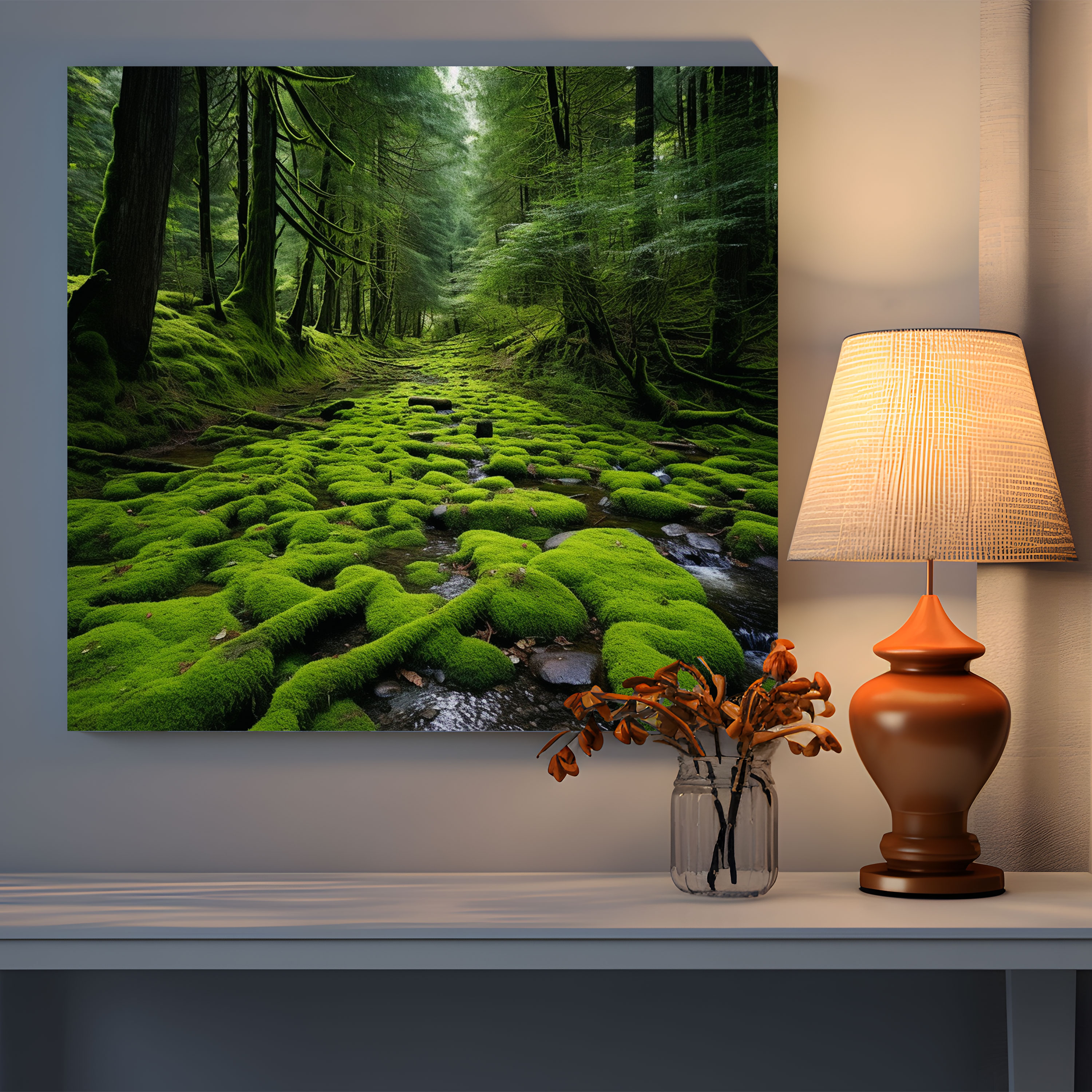 Mesmerizing Moss Carpet Wall Decoration - Moss, Moss, Forest, Wall Decoration