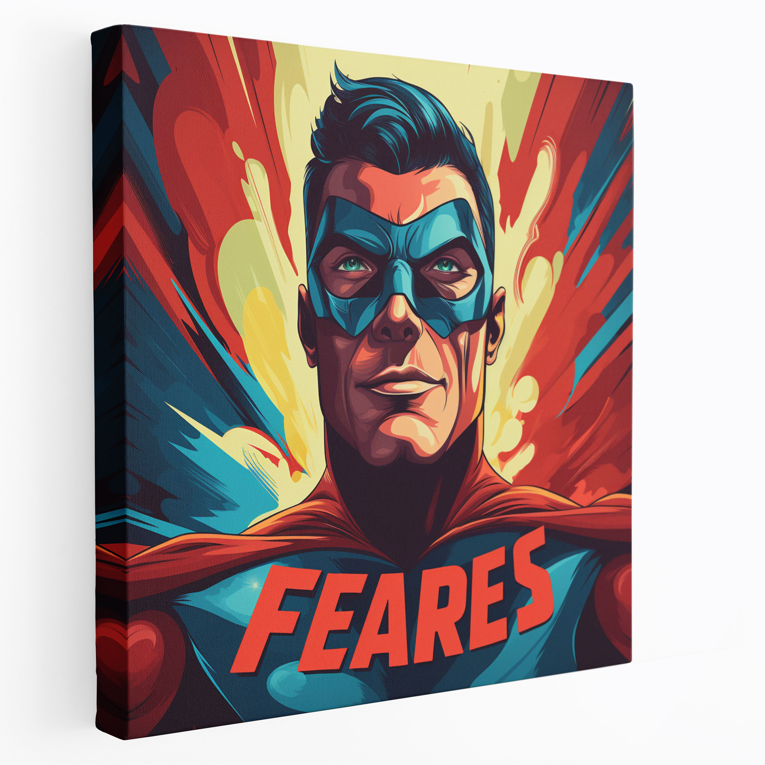 Motivational Canvas Print - Pop Art Superhero Be Fearless - Motivational, Be Fearless, Wall Art, Canvas Print