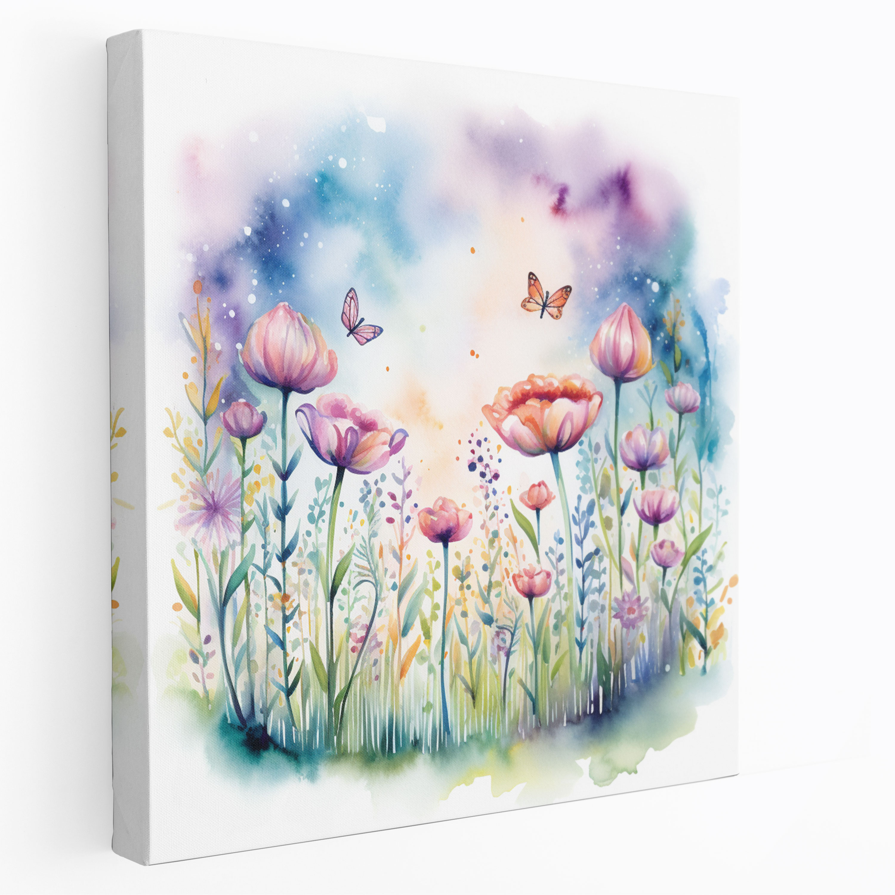 Motivational Canvas Print - Watercolor Garden Wall Art - Motivational, Canvas Wall Art, Garden, Motivational