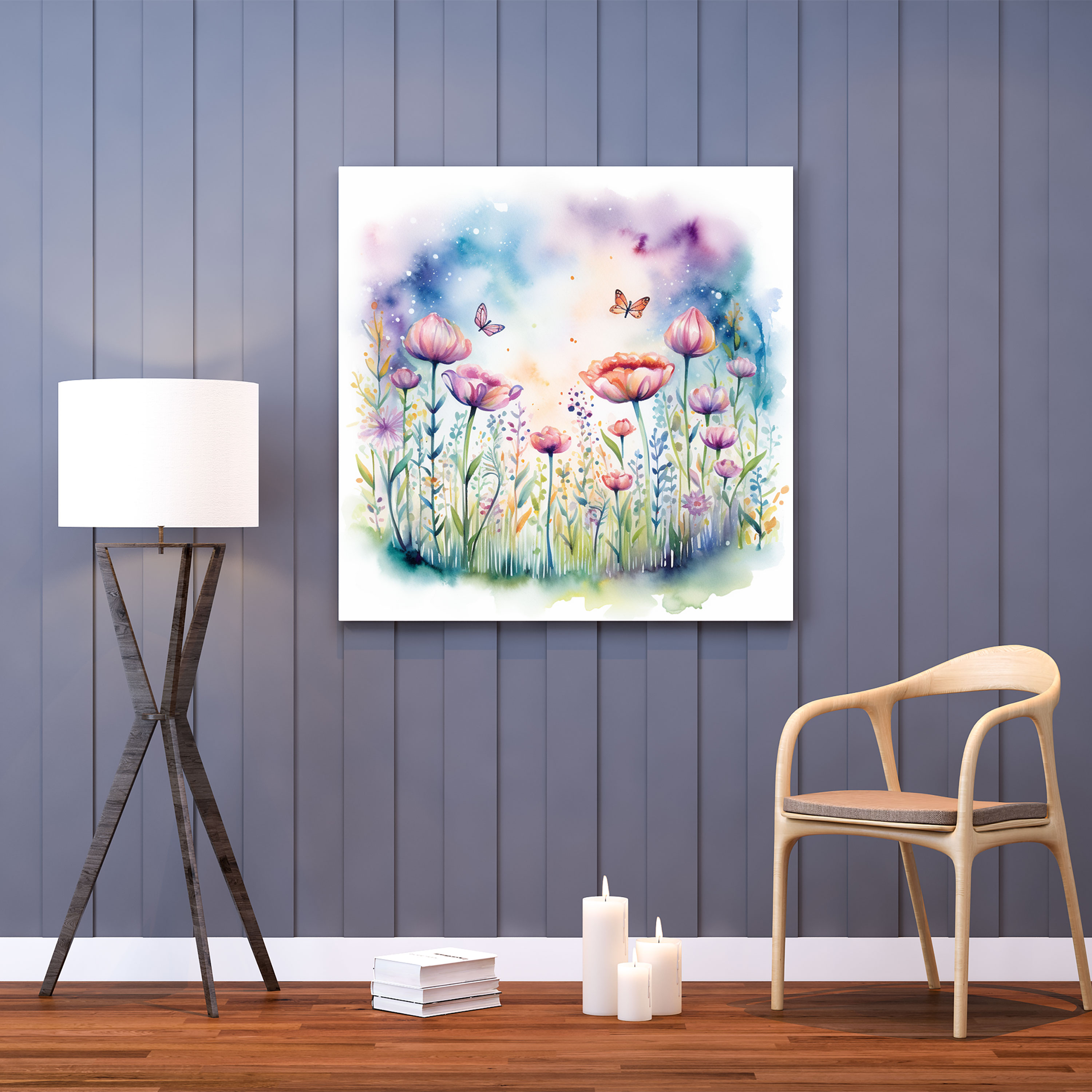 Motivational Canvas Print - Watercolor Garden Wall Art - Motivational, Canvas Wall Art, Garden, Motivational