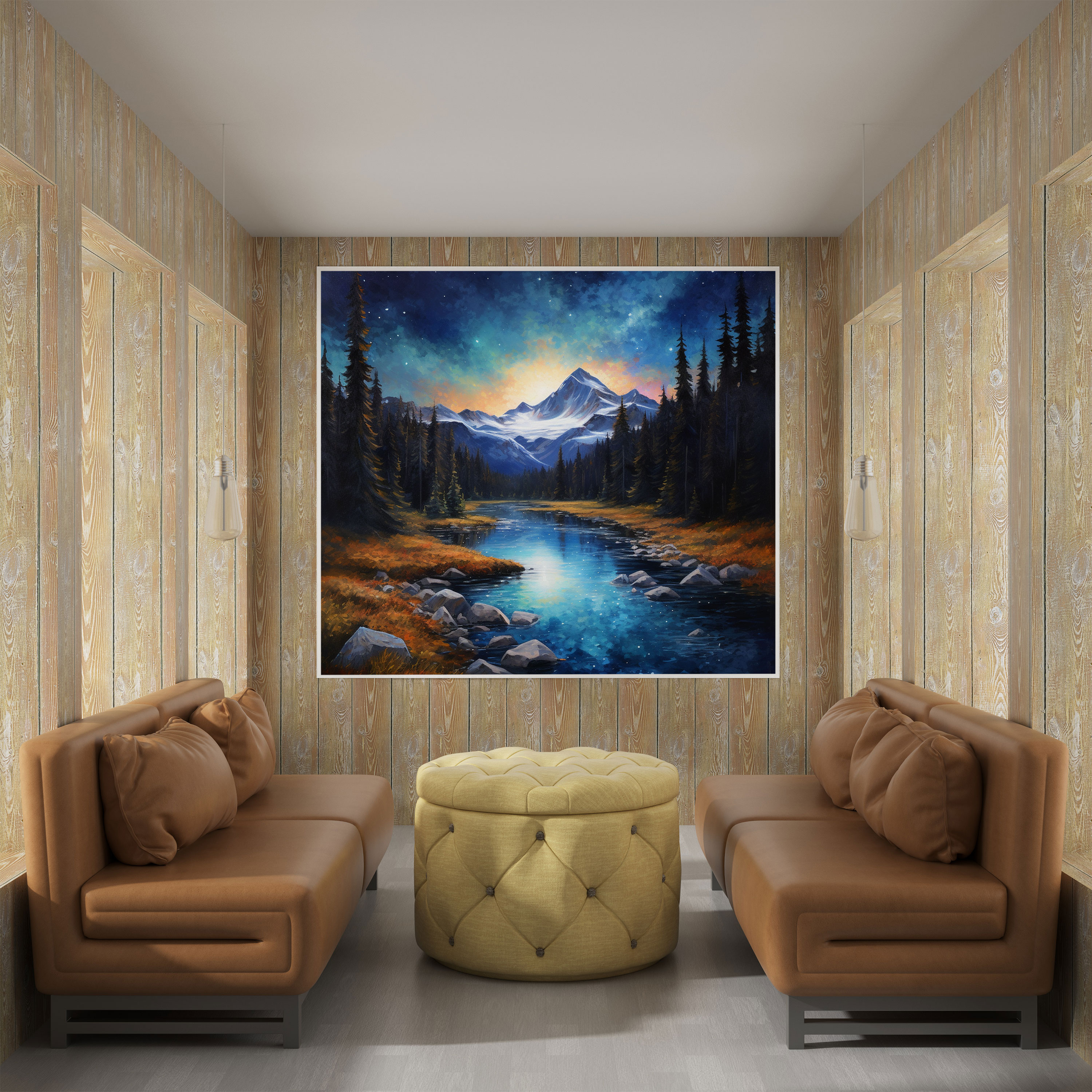 Motivational Starry Night Canvas Print - Motivational, Wall Decoration, Home Decoration, Canvas Wall Art