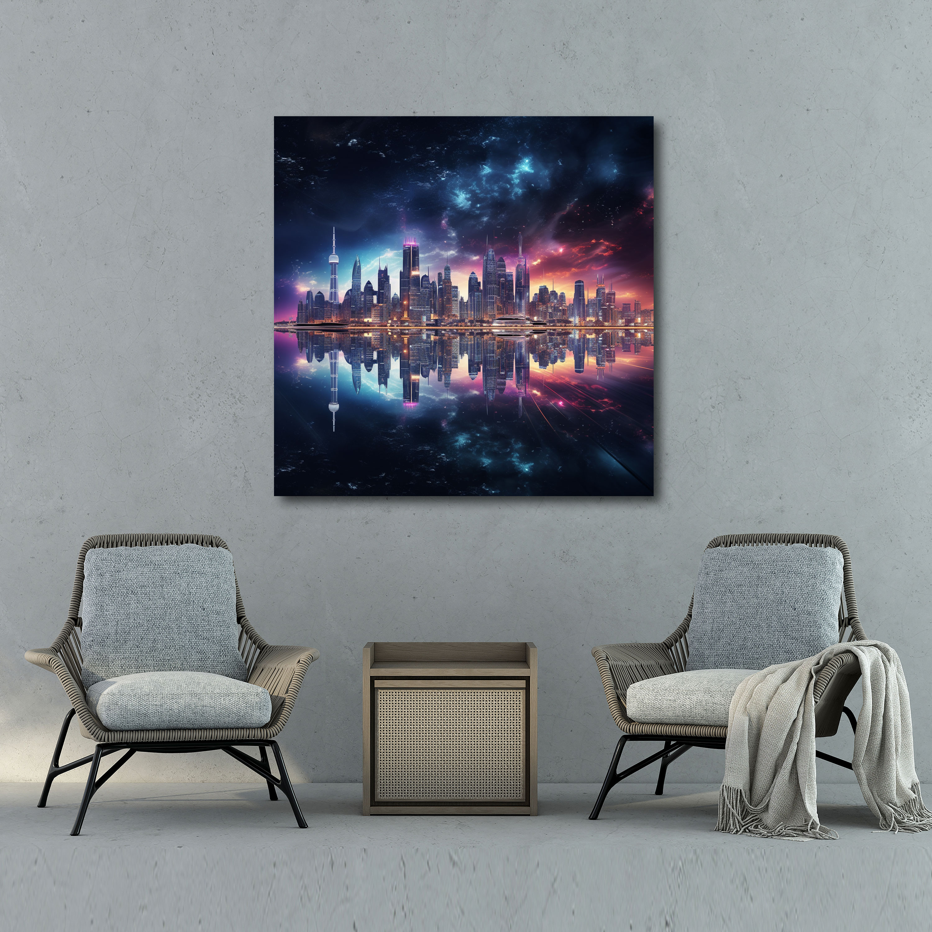 Motivational City Skyline Canvas Print - Motivational, Canvas, Endless Possibilities, Wall Decoration