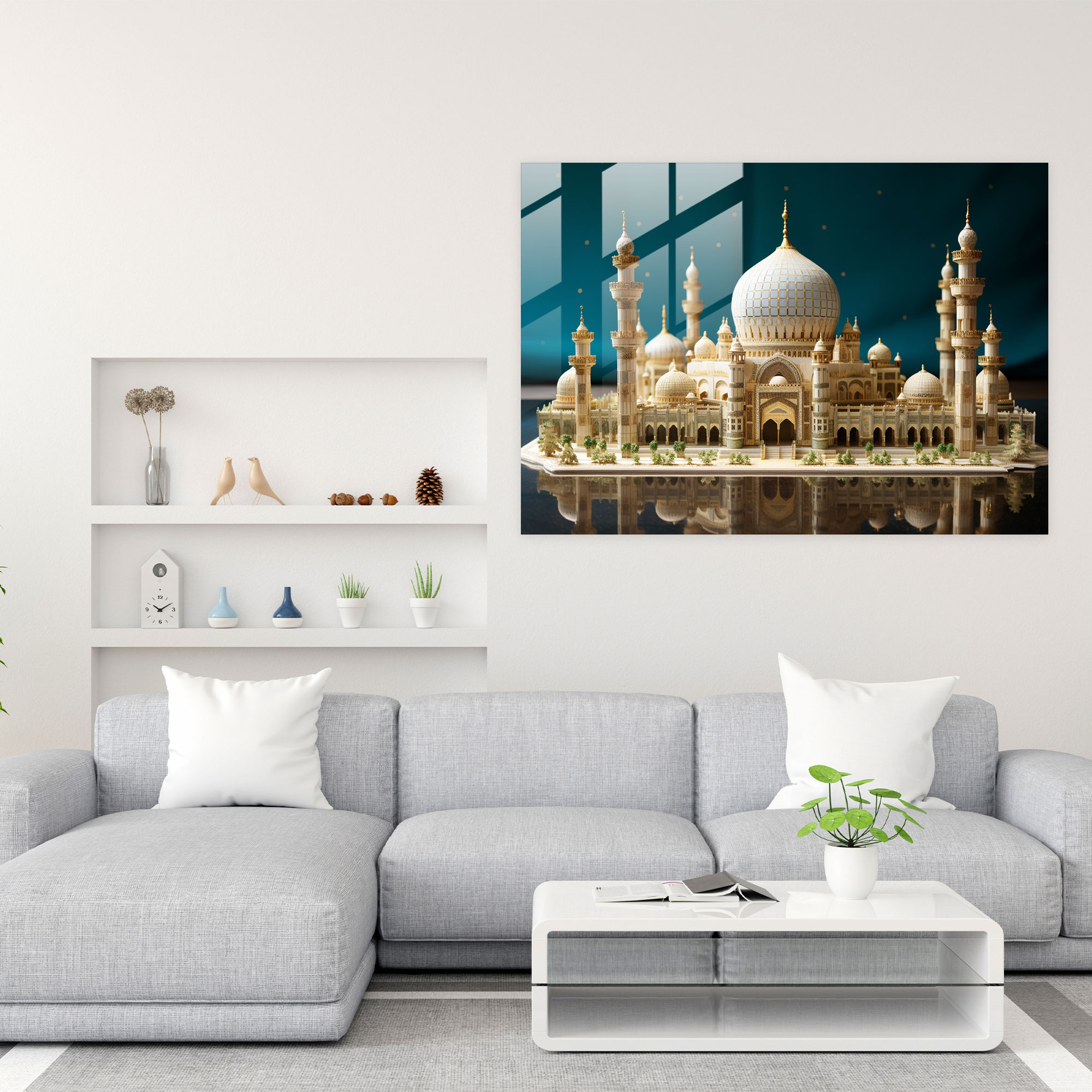 Gerçekçi Cam Tablo Camii - Camii Gerçekçi Cam Sanatı