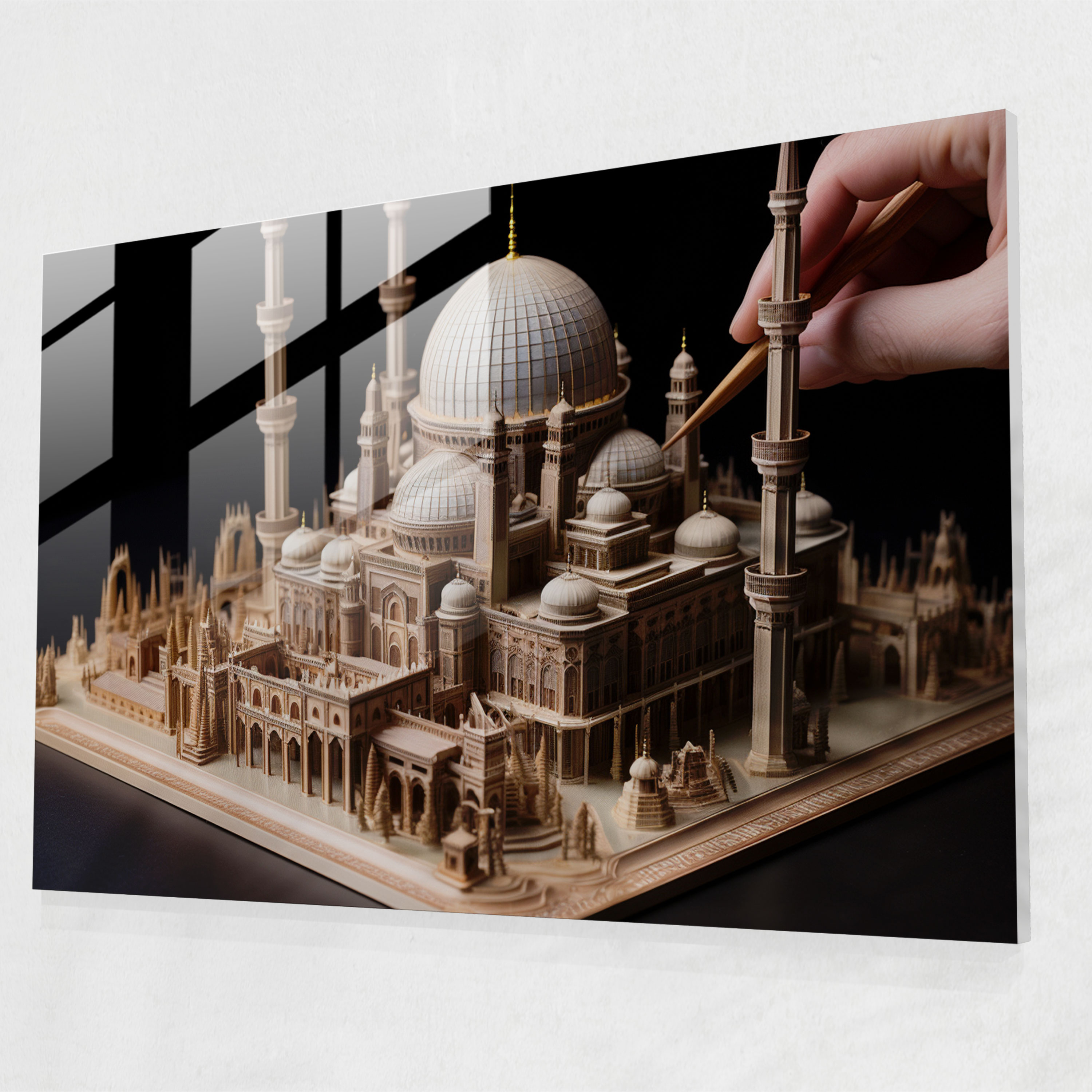 Mini Cam Tablo - Cam Sanat Modern Sanat Cam Tablo