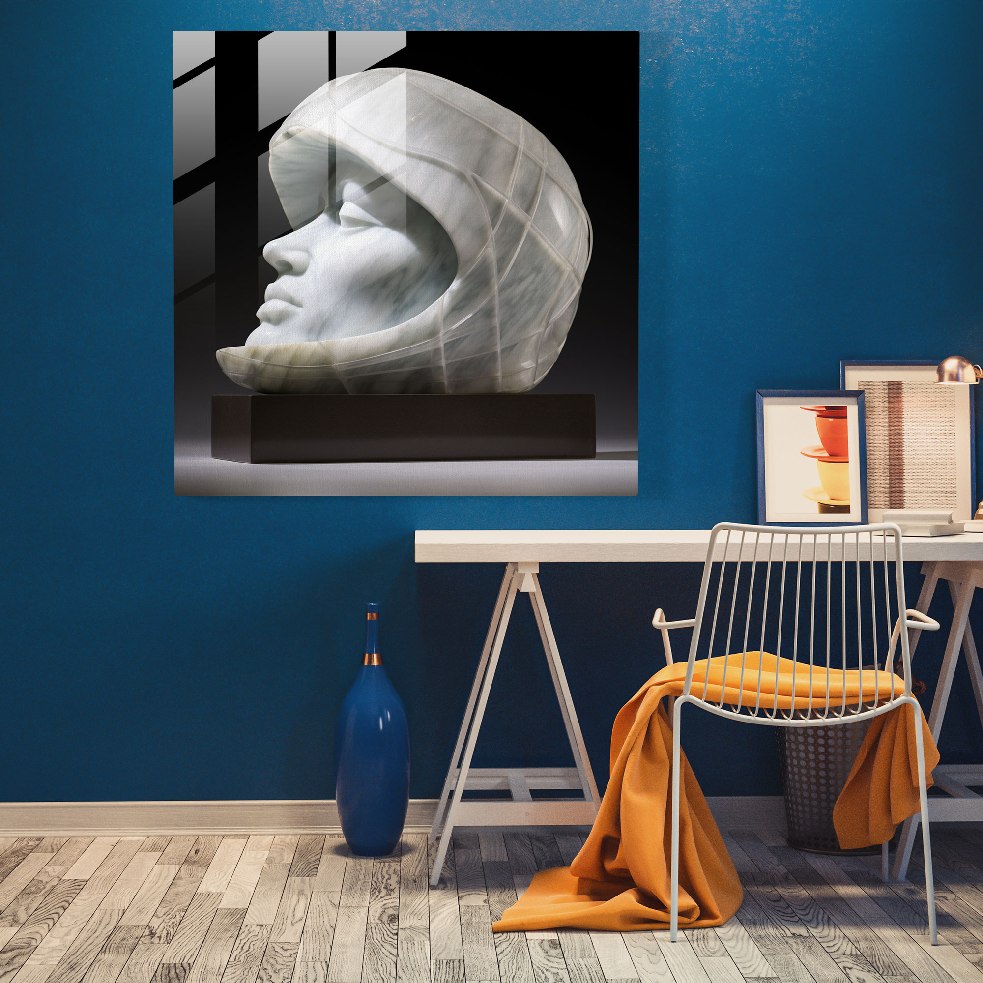 Marble Glass Wall Art - Marble, Glass Art, Wall Decoration, Modern Art