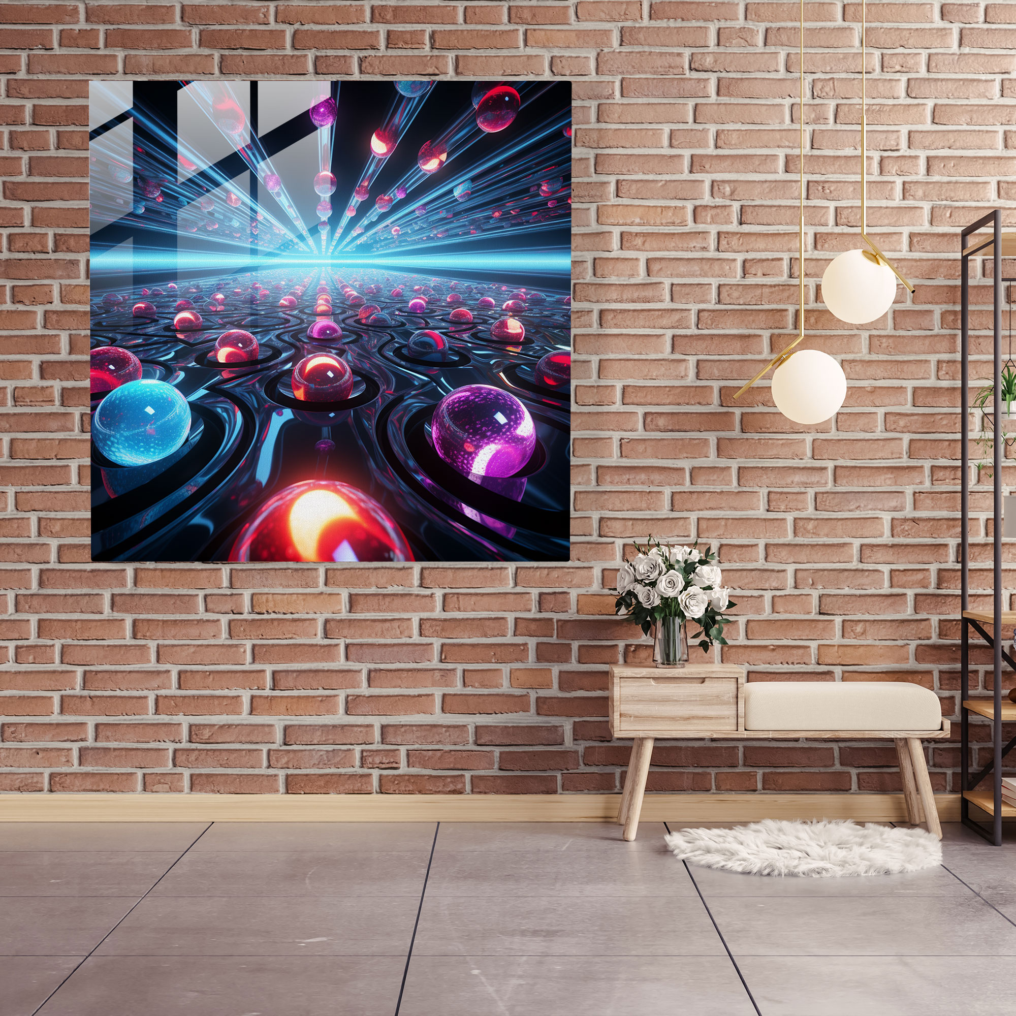 Marble Home Decoration - Marble, Marble, Home Decoration, Glass Print