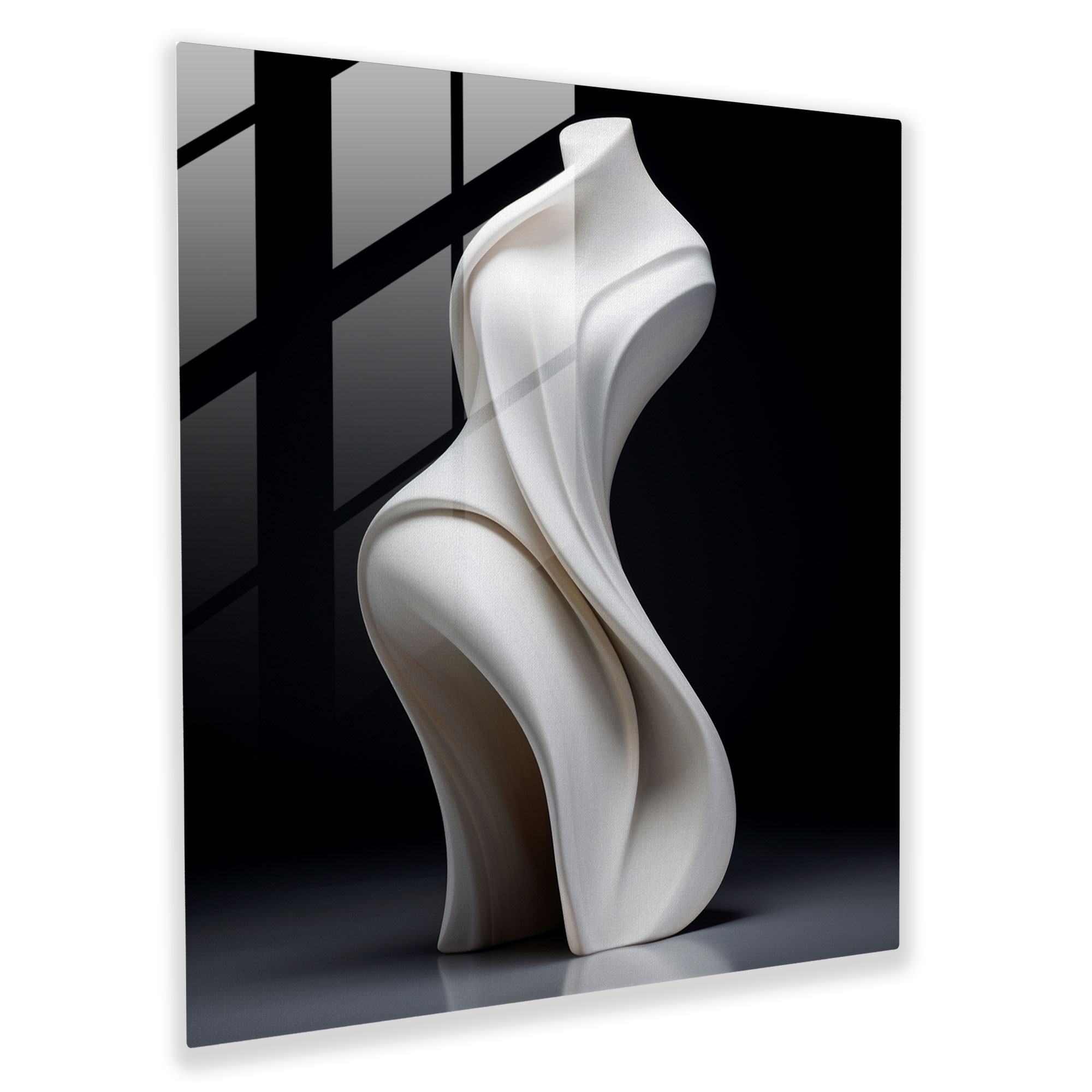 Marble Glass Art - Elegant Female Figure - Marble, Glass Art, Marble, Home Decoration