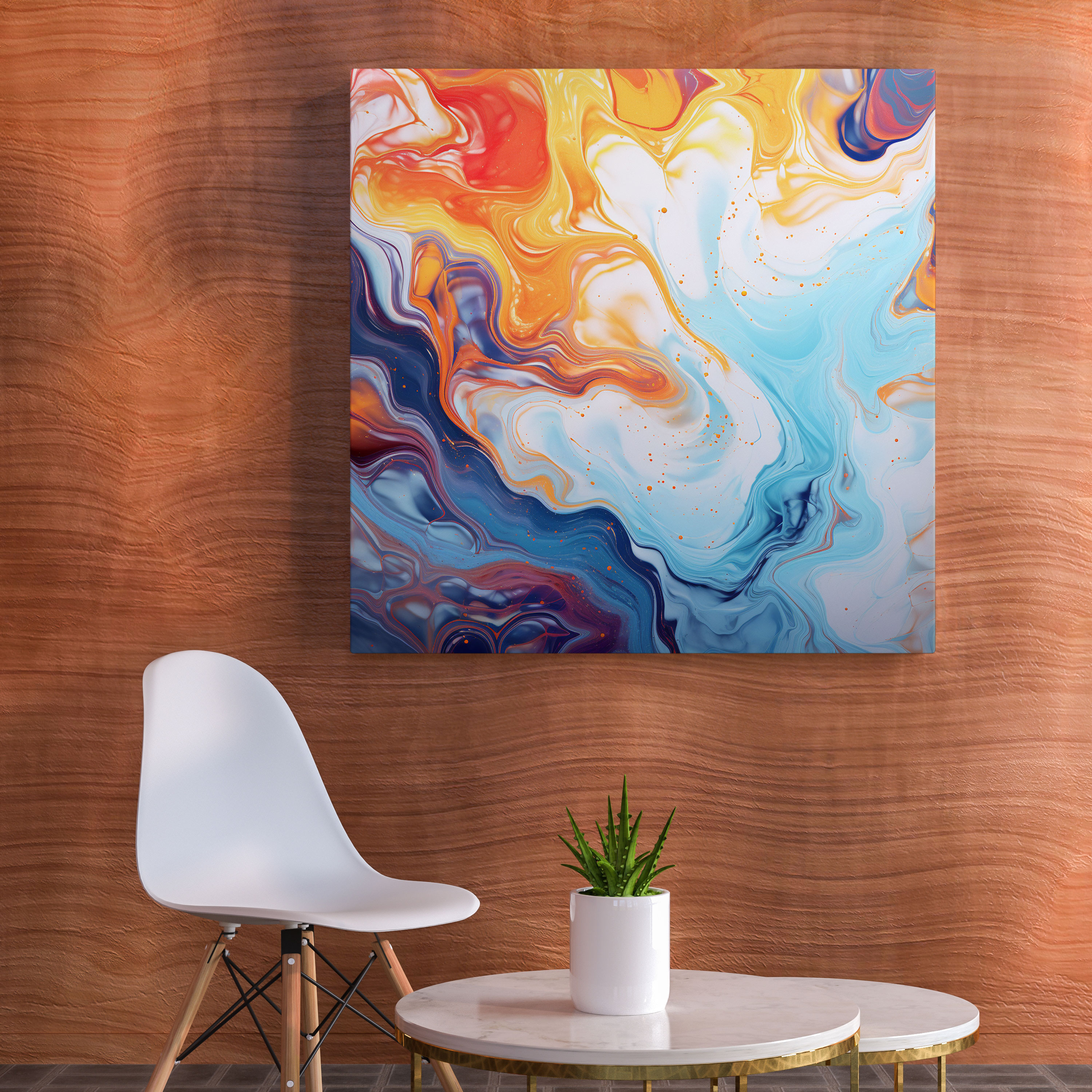 Twisted Marble Canvas Print - Marble, Canvas, Wall Decoration, Wall Art
