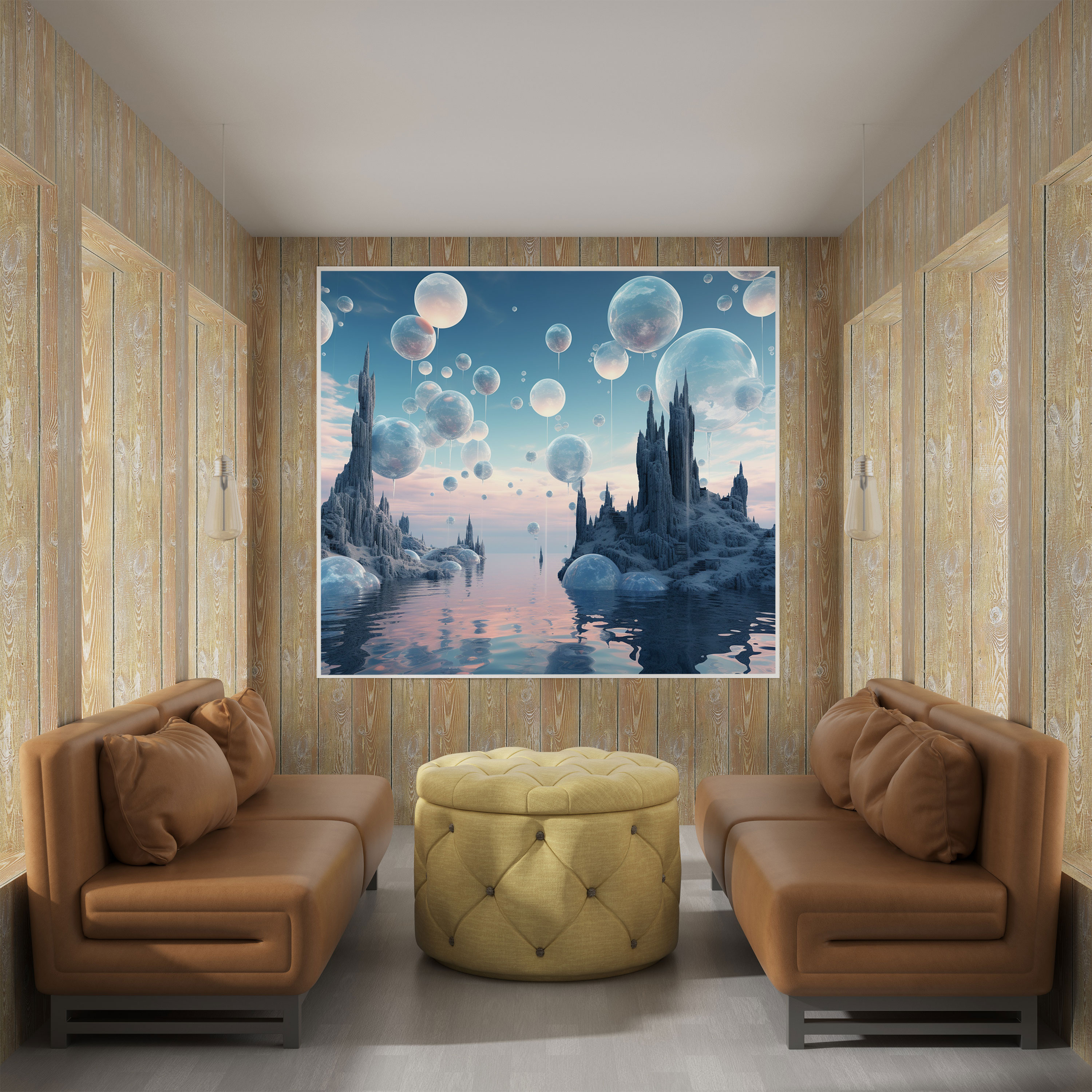 Floating Marble Canvas Print - Marble, Marble, Wall Art, Canvas Print