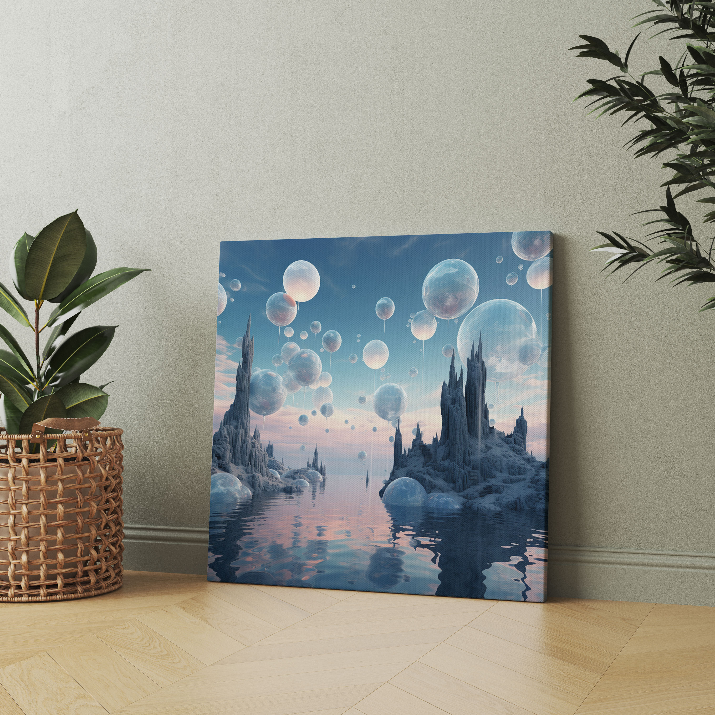 Floating Marble Canvas Print - Marble, Marble, Wall Art, Canvas Print