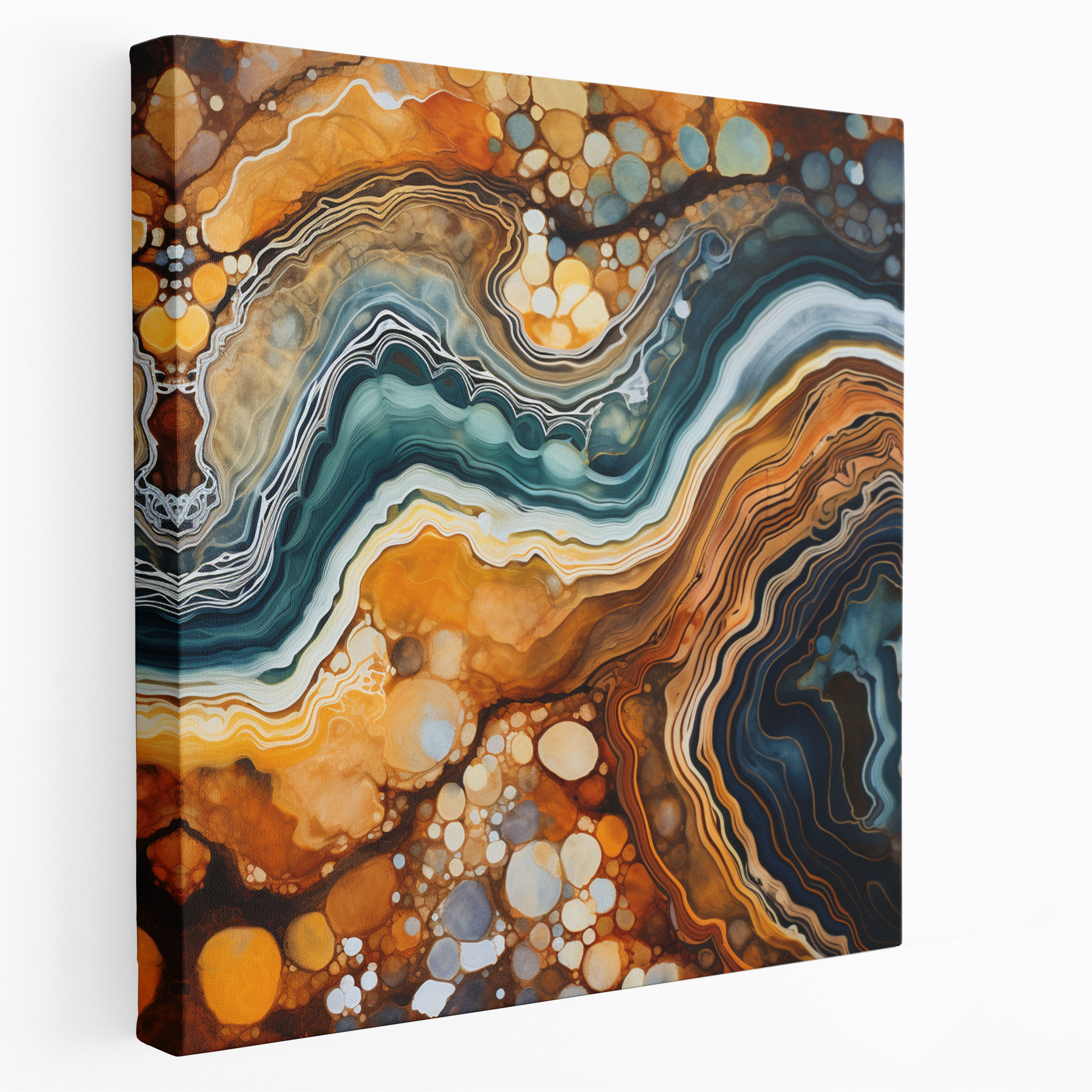 Impressionist Marble Canvas Print - Marble, Impressionist Painting, Canvas, Marble