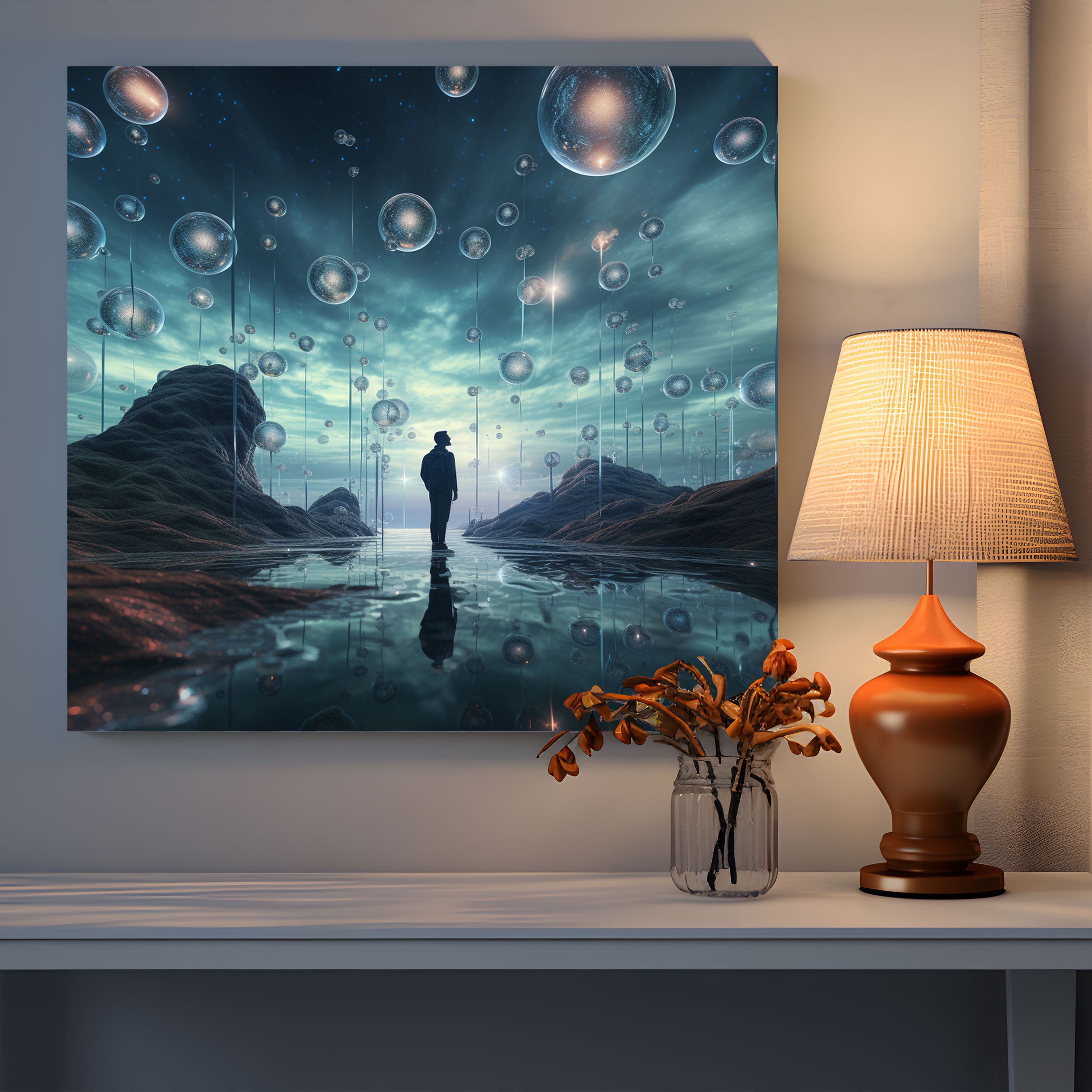 Dreamy Marble Wall Art - Marble, Canvas Print, Marble, Home Decoration