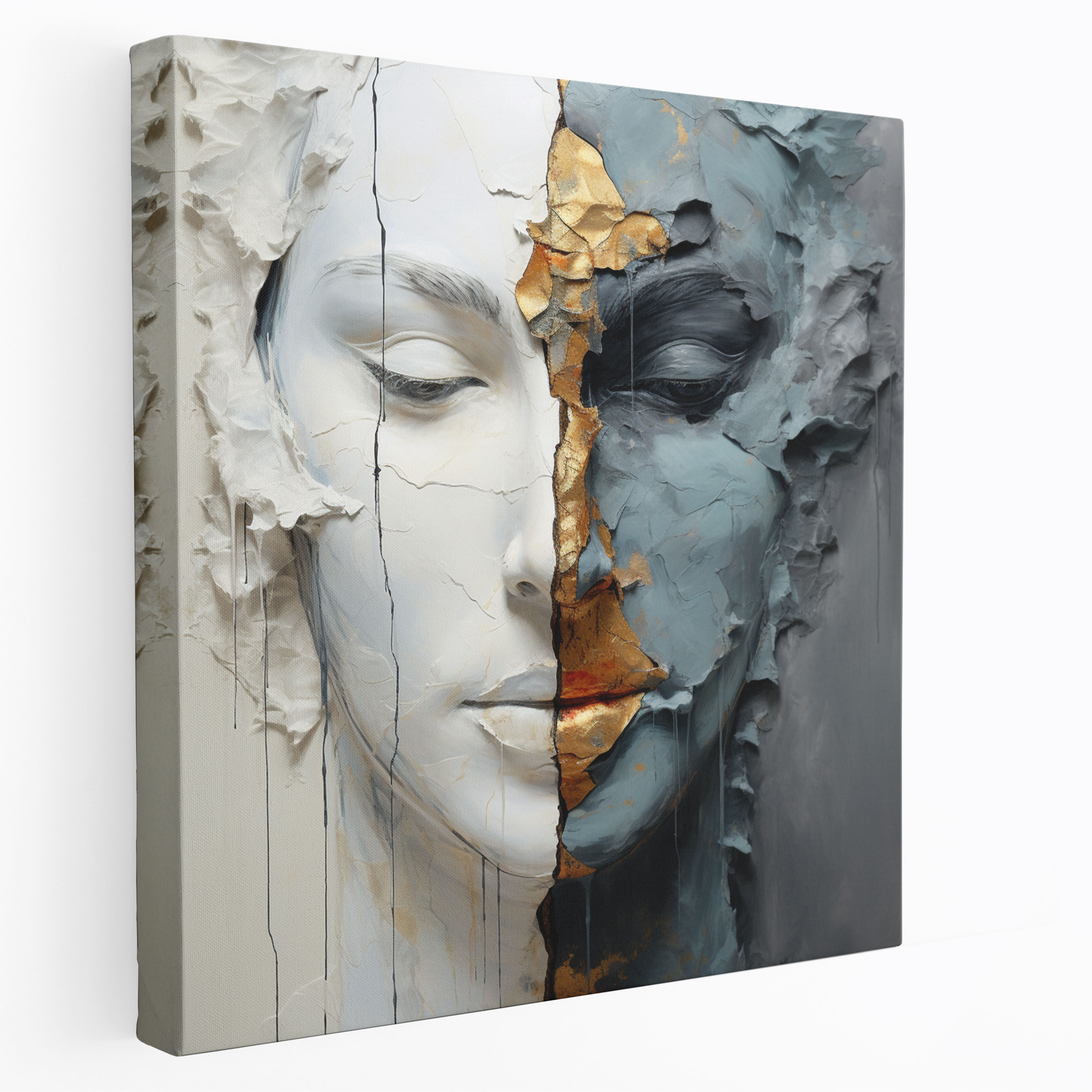Marble Fusion Canvas Print - Marble, Canvas, Wall Art, Home Decoration
