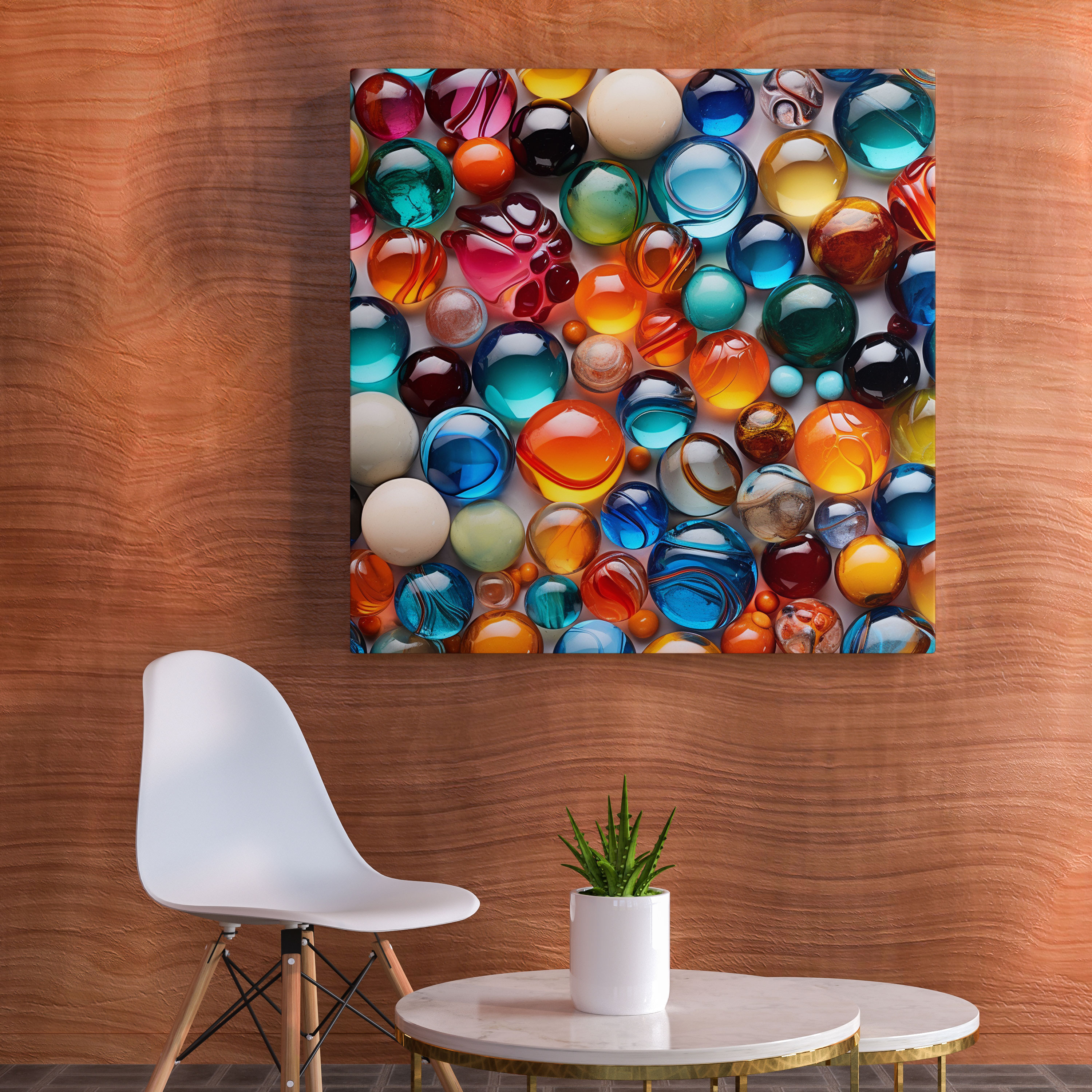 Colorful Marble Canvas Print - Marble, Canvas Wall Art, Marble, Canvas