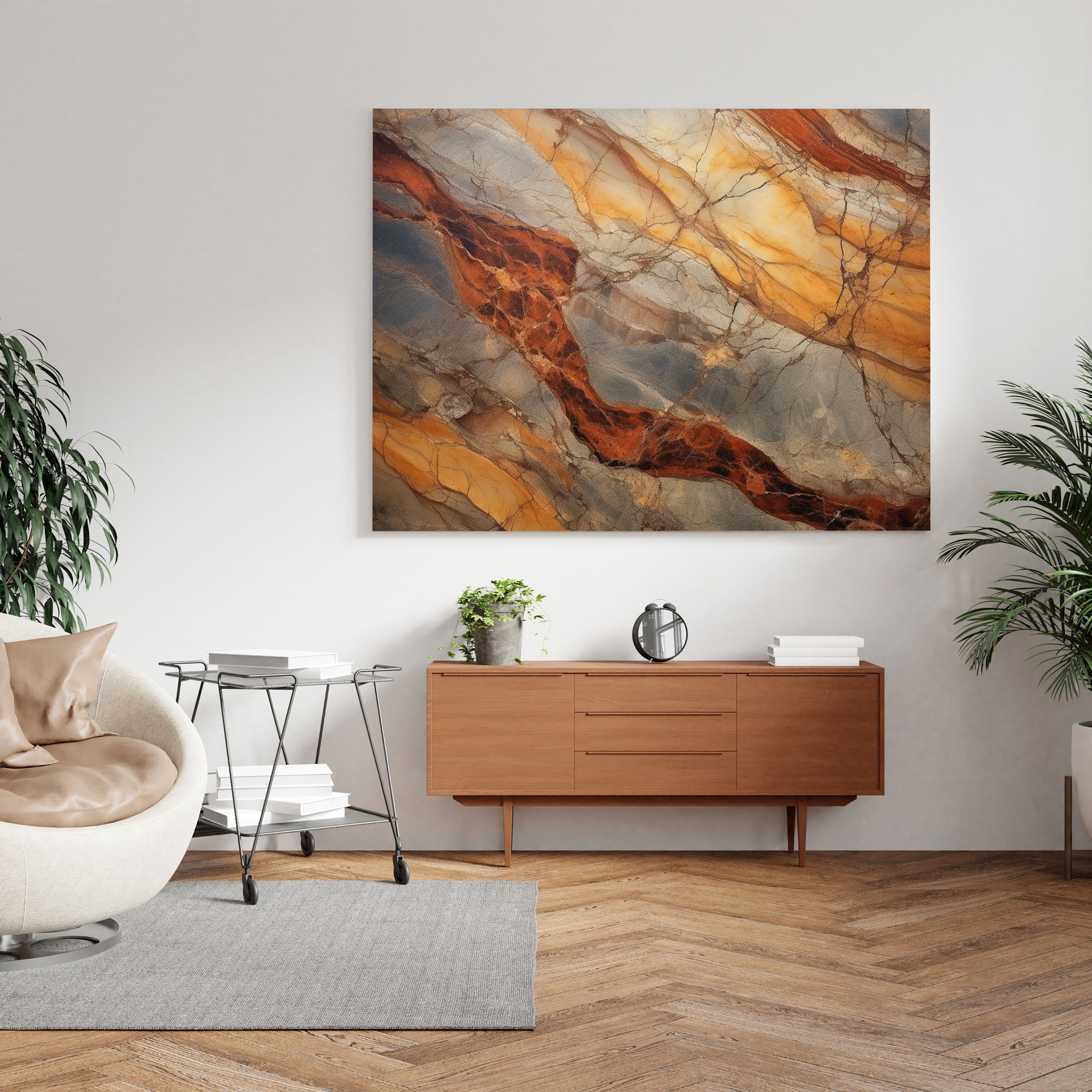 Marble Wall Art - Majestic Earthy Texture - Marble, Impressive, Home Decoration, Canvas Wall Art