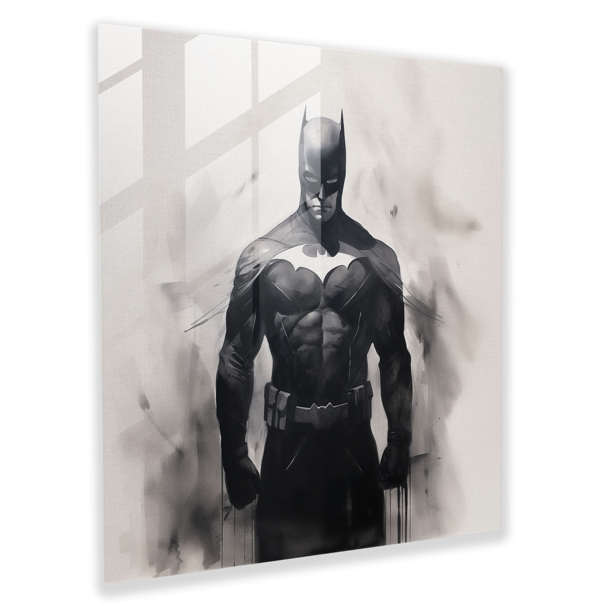 Elegant Minimalist Ink Wash Glass Print