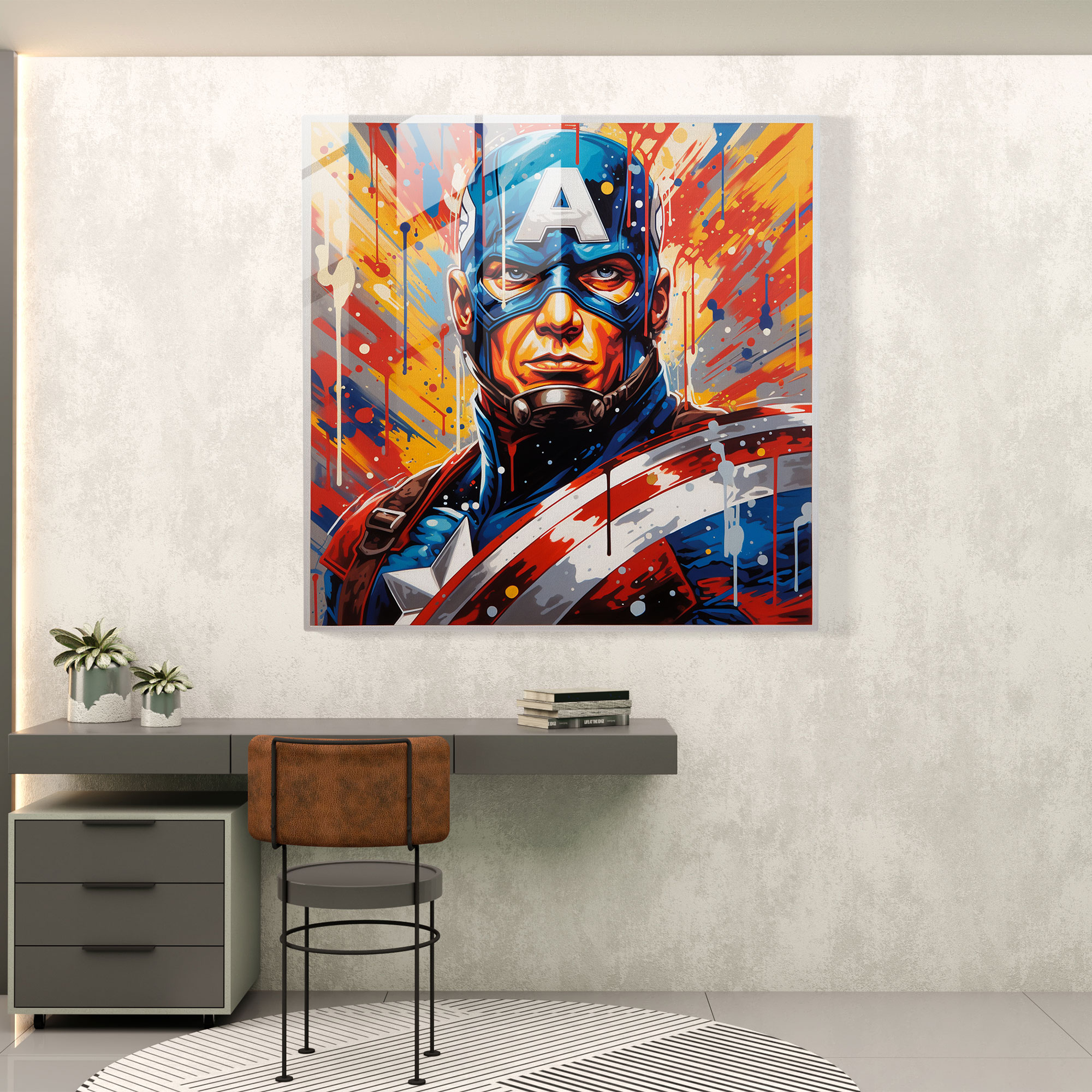 Striking Glass Pop Art
