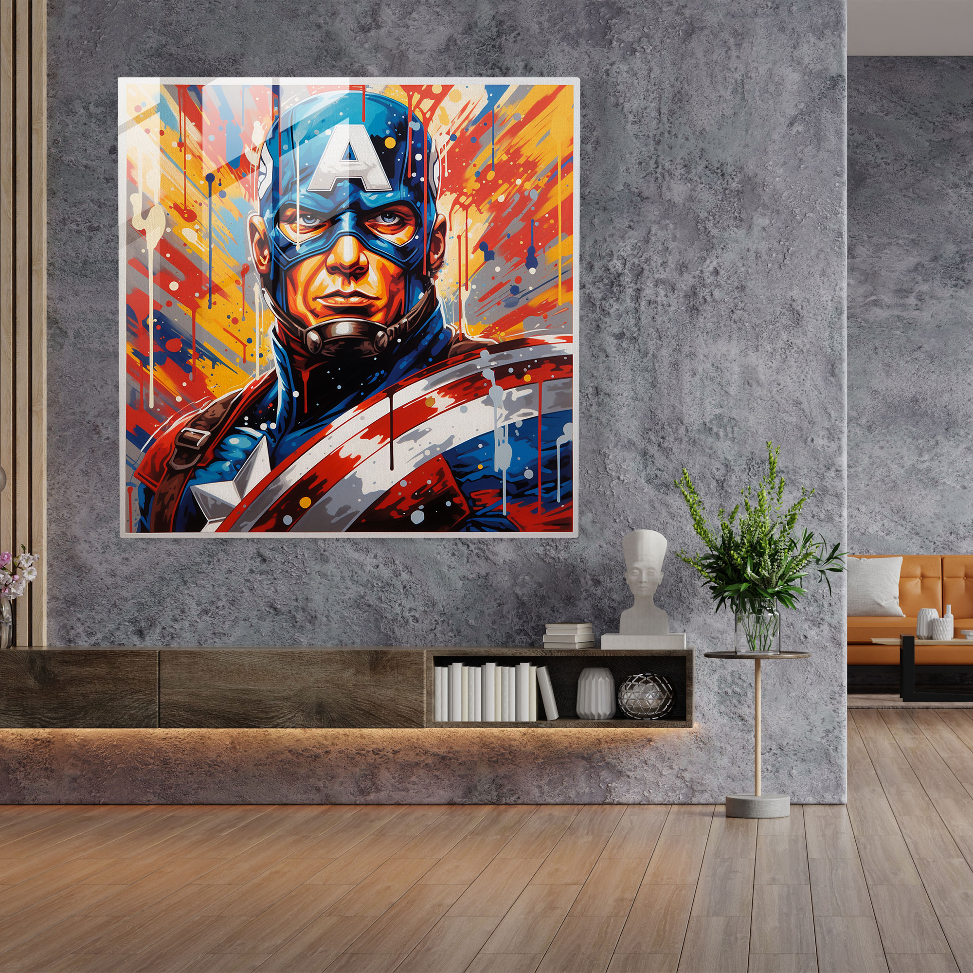 Striking Glass Pop Art
