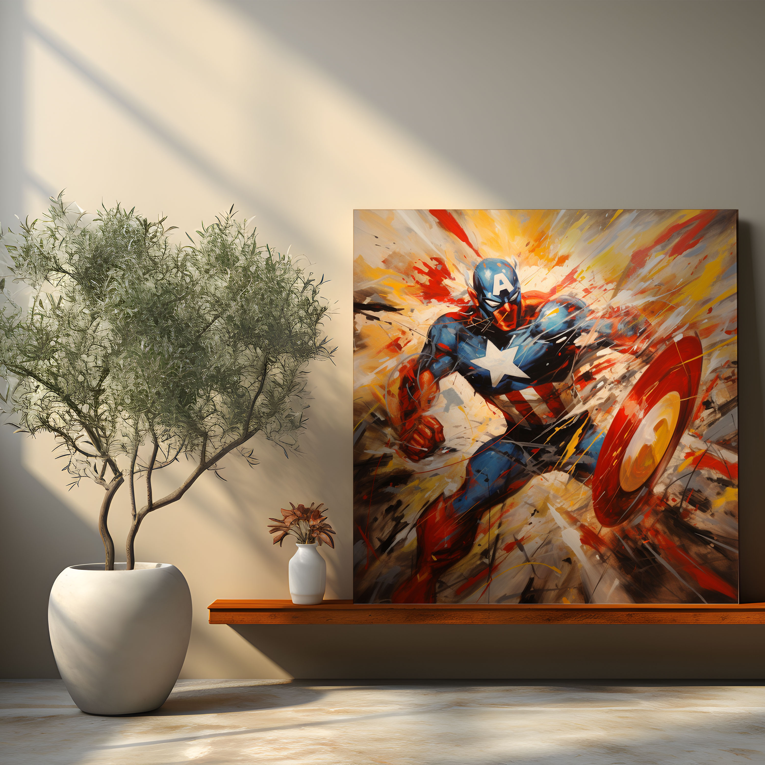 Marvel Kanvas Tablo - Soyut Dışavurumculuk - Duvar Sanatı