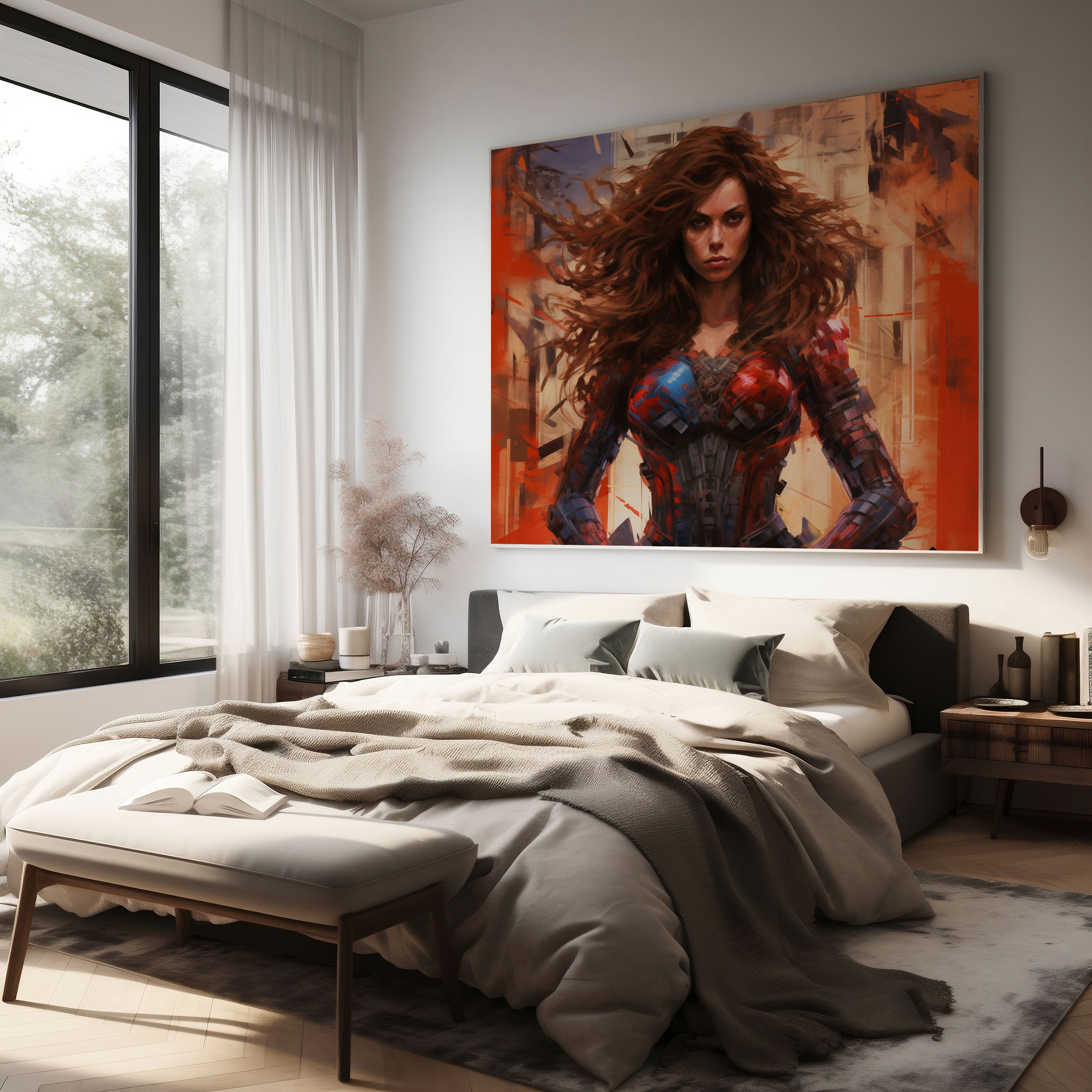 Marvel Female Superheroes Wall Art - Marvel, Female Superheroes, Home Decoration, Wall Decoration