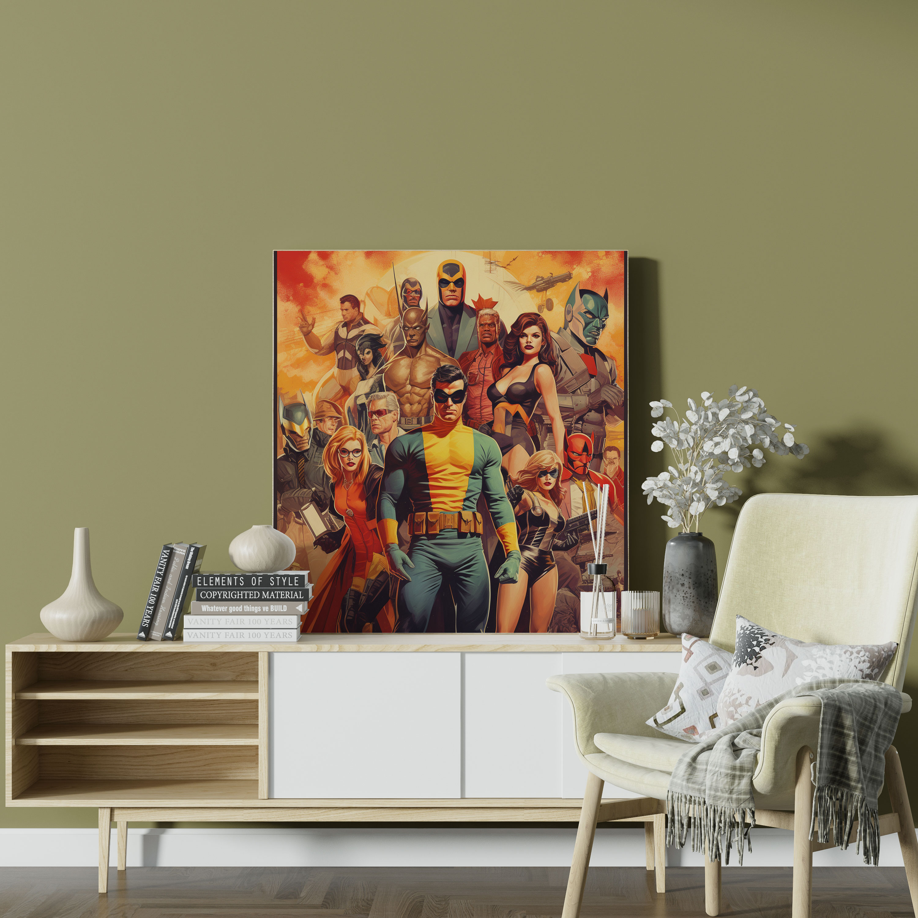 Marvel Canvas Print - Retro Comic Book Cover - Marvel, Wall Decoration, Comic Book Cover, Marvel
