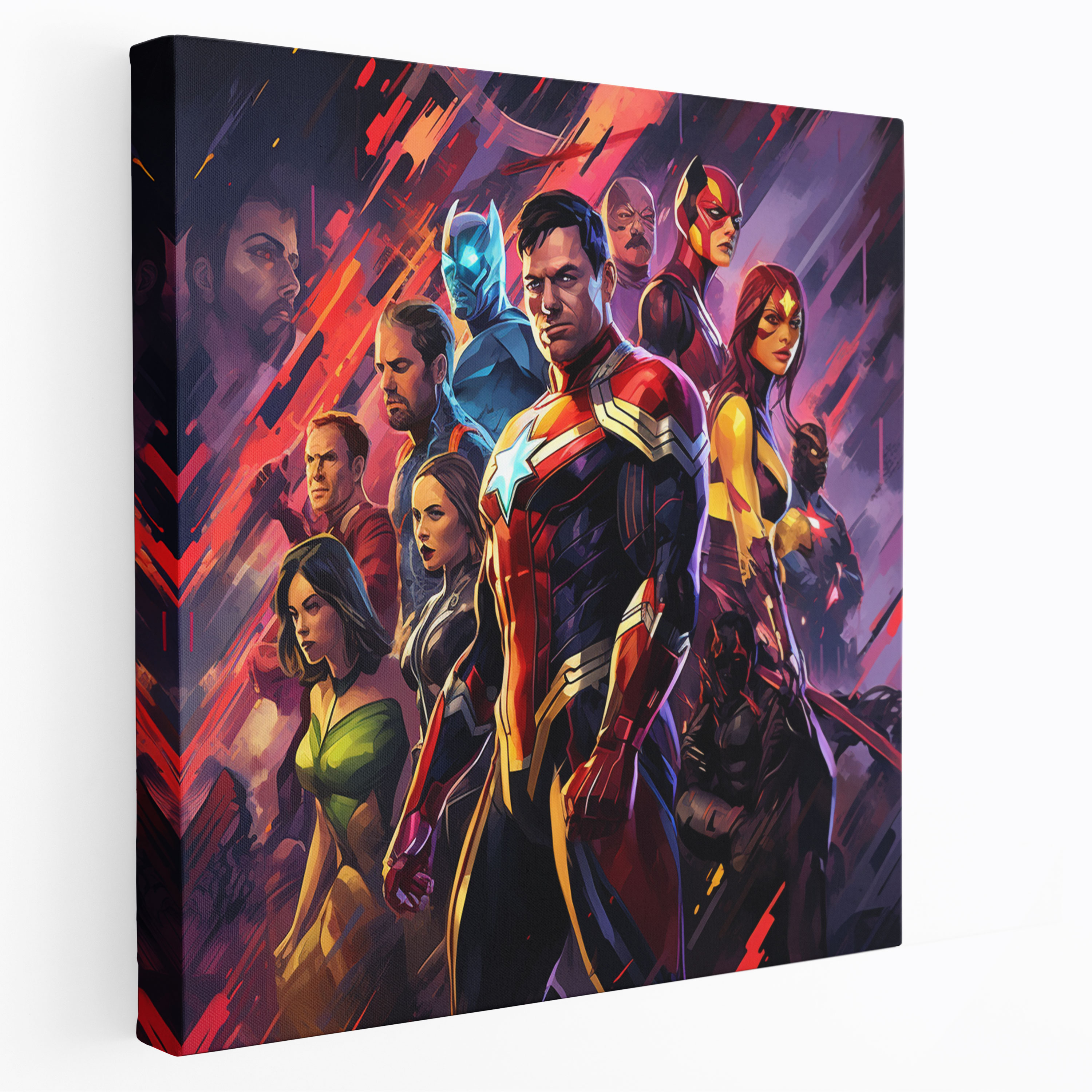 Marvel Canvas Print - Superhero Team - Marvel, Team, Superheroes, Canvas Wall Art