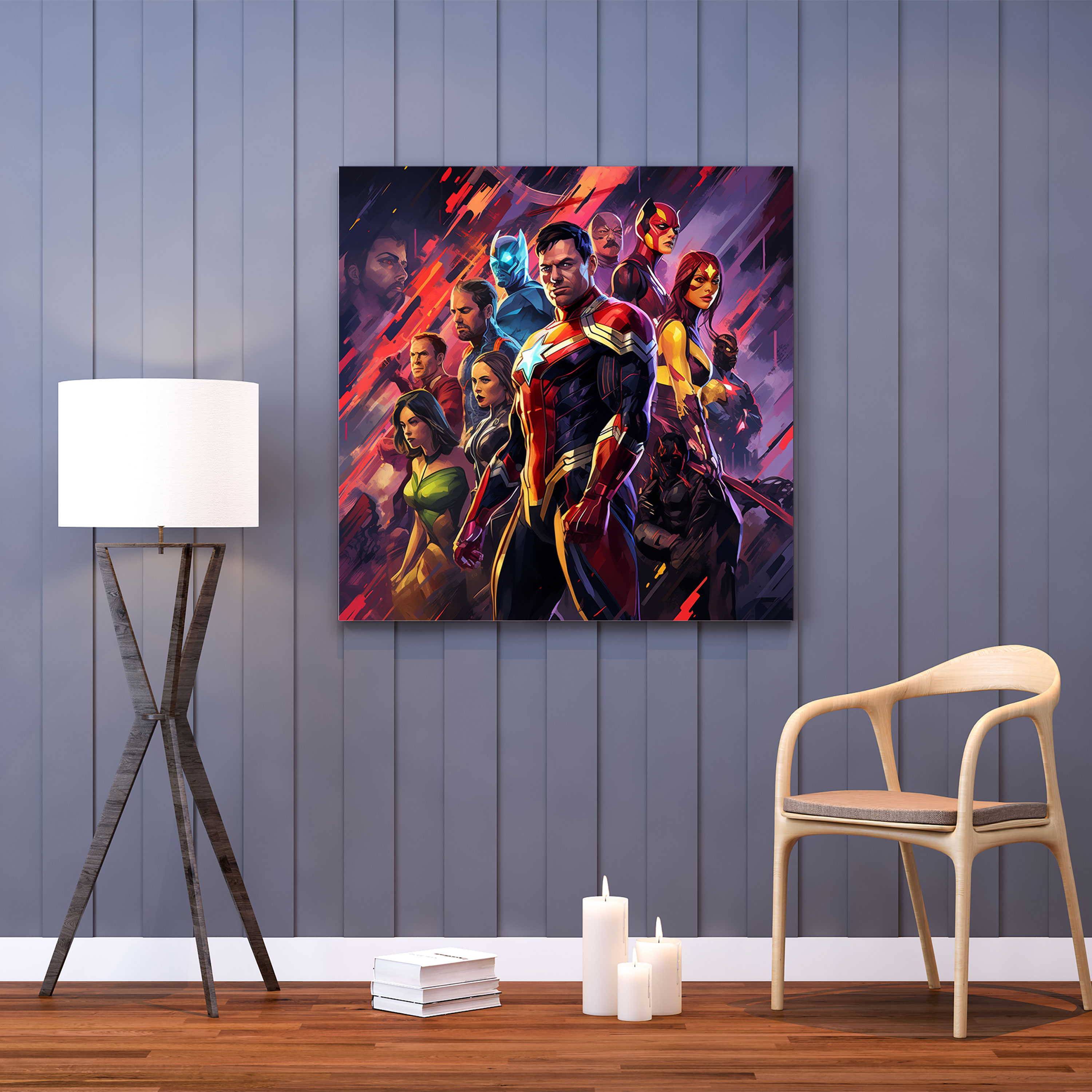 Marvel Canvas Print - Superhero Team - Marvel, Team, Superheroes, Canvas Wall Art