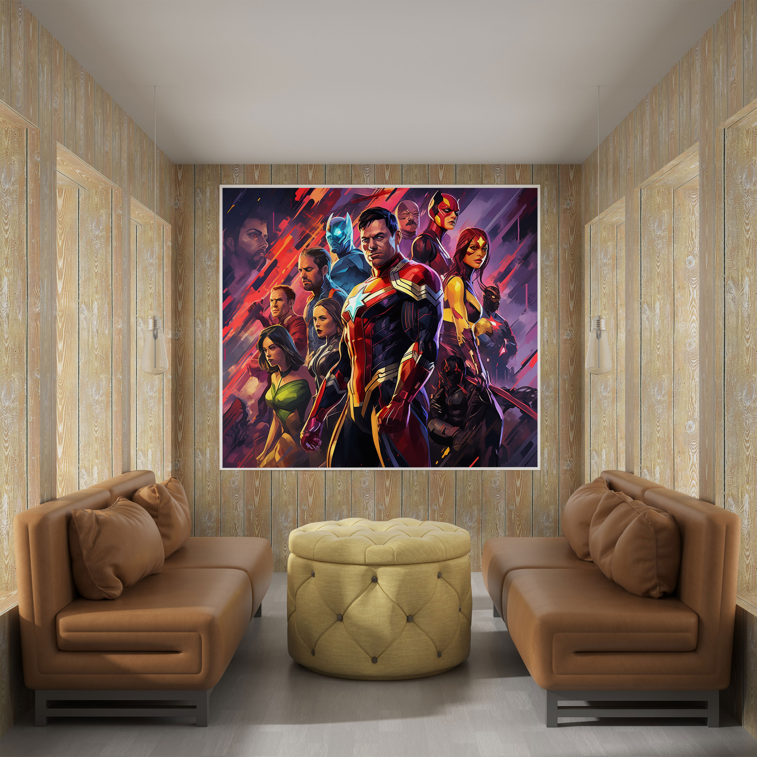 Marvel Canvas Print - Superhero Team - Marvel, Team, Superheroes, Canvas Wall Art