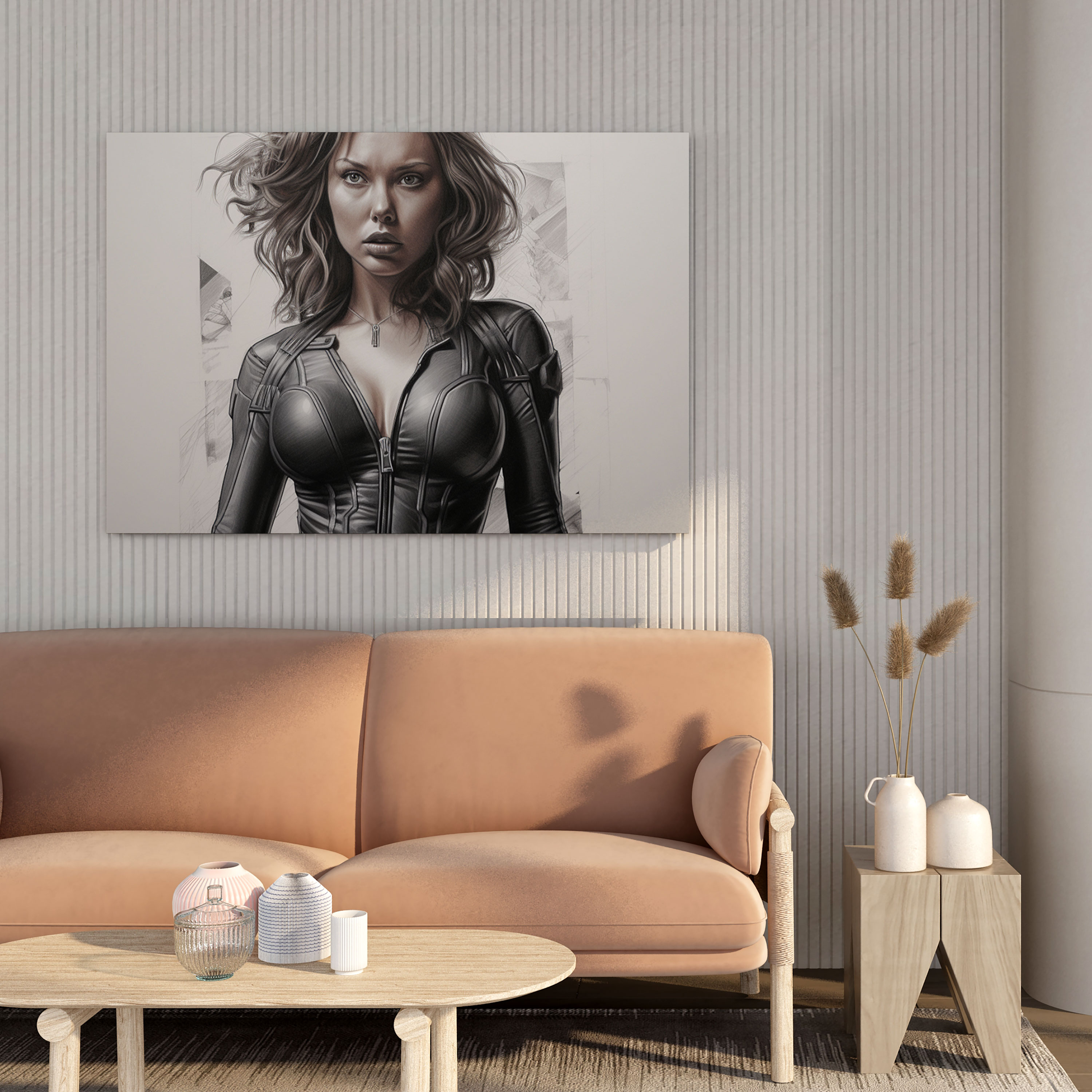 Marvel Canvas Print: Realistic Black Widow - Marvel, Black Widow, Strength, Marvel