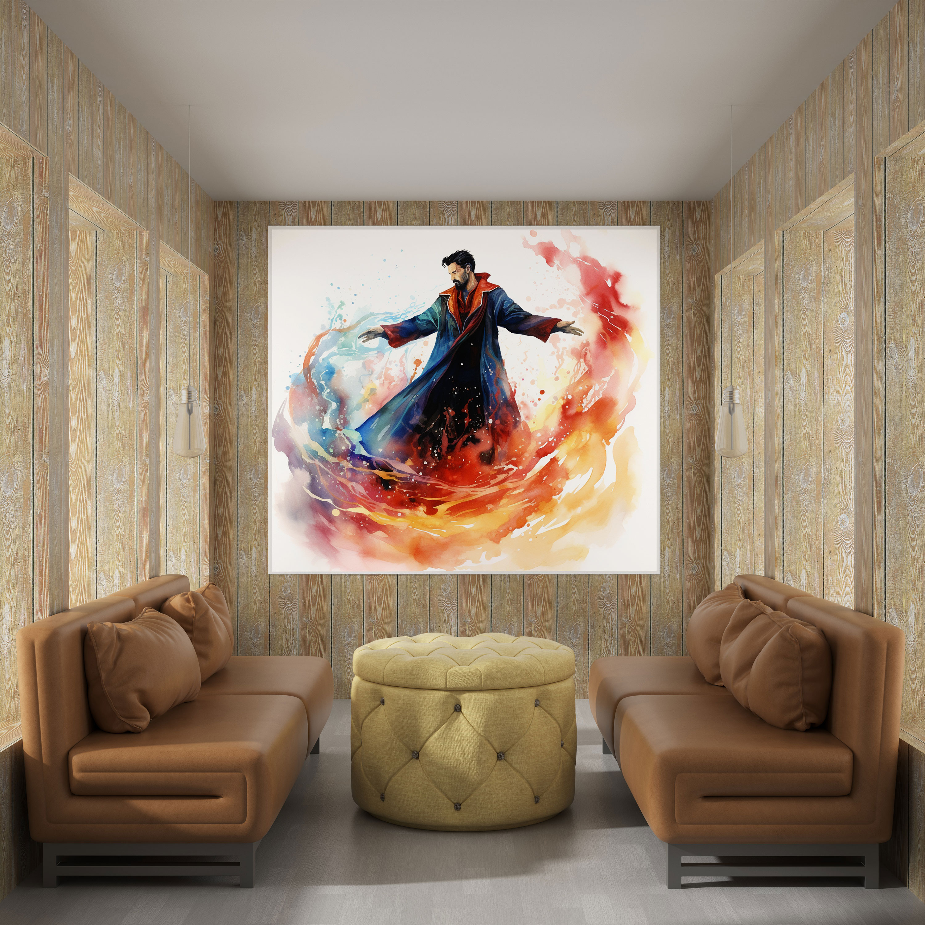Marvel Kanvas Tablo: Mistik Doctor Strange - Marvel Büyülü Dokunuş Büyüleyici Duruş Kanvas Duvar Sanatı